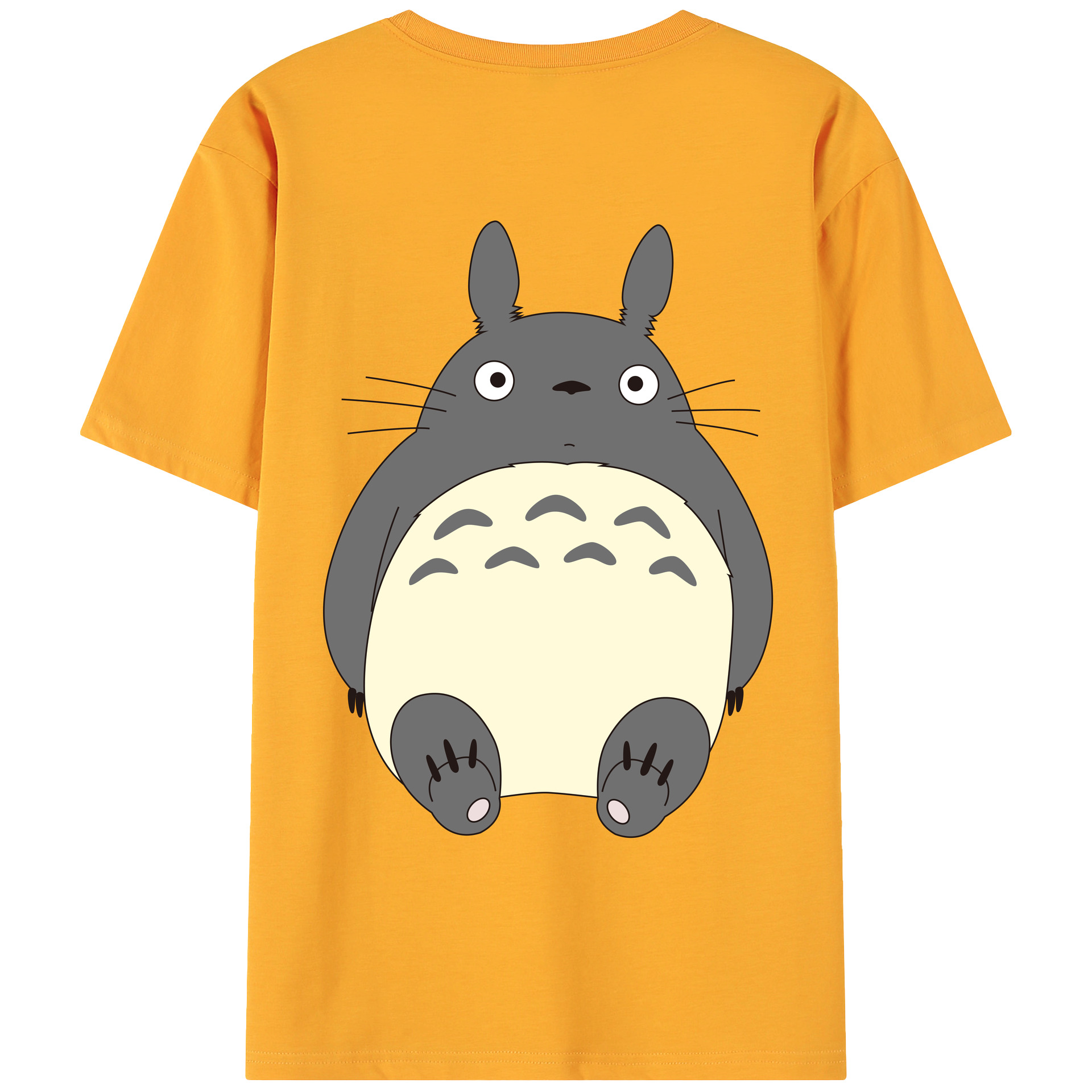 （画像用） となりのトトロ 草壁メイ 草壁サツキ My Neighbor Totoro Satsuki Kusakabe Mei Kusakabe 綿100％ メンズ半袖Tシャツ（バックプリント） 通気性