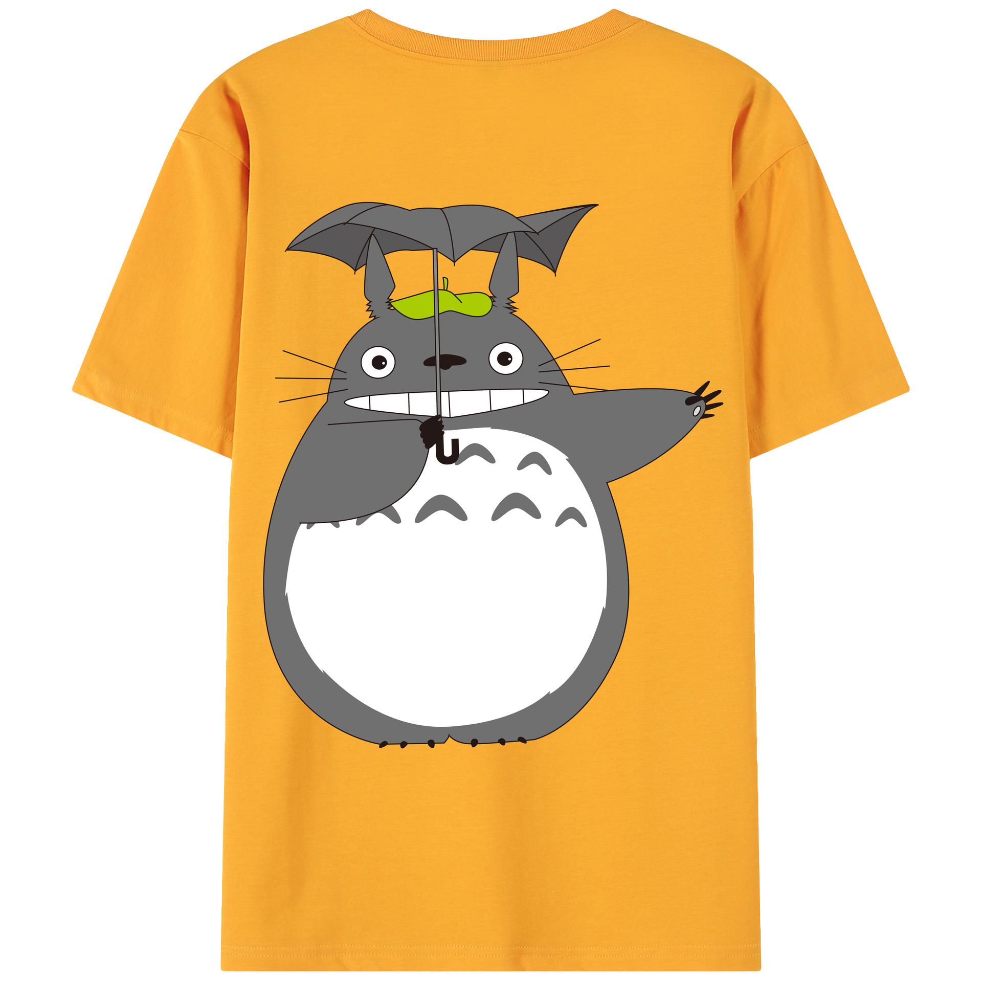 （画像用） となりのトトロ 草壁メイ 草壁サツキ My Neighbor Totoro Satsuki Kusakabe Mei Kusakabe 綿100％ メンズ半袖Tシャツ（バックプリント） 通気性