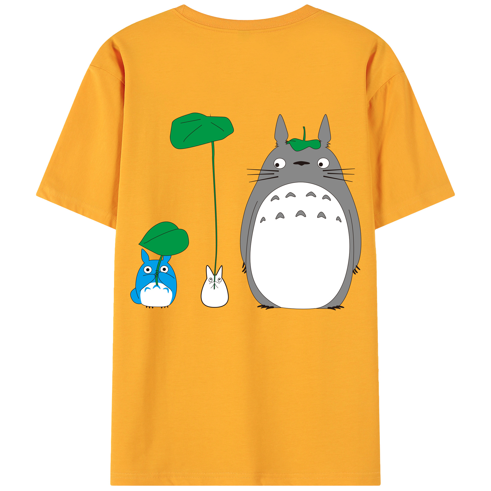 （画像用） となりのトトロ 草壁メイ 草壁サツキ My Neighbor Totoro Satsuki Kusakabe Mei Kusakabe 綿100％ メンズ半袖Tシャツ（バックプリント） 通気性