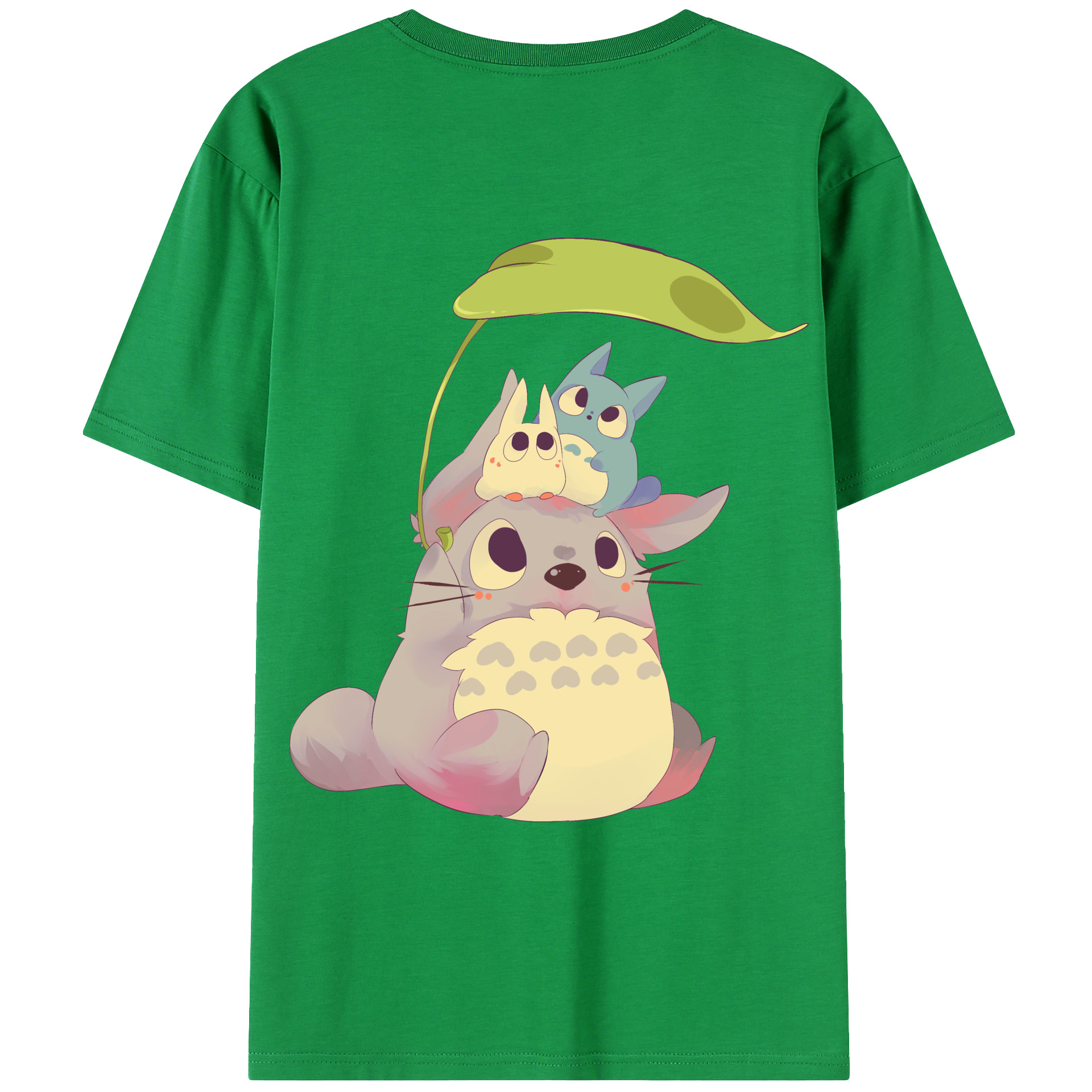 （画像用） となりのトトロ 草壁メイ 草壁サツキ My Neighbor Totoro Satsuki Kusakabe Mei Kusakabe 綿100％ メンズ半袖Tシャツ（バックプリント） 通気性