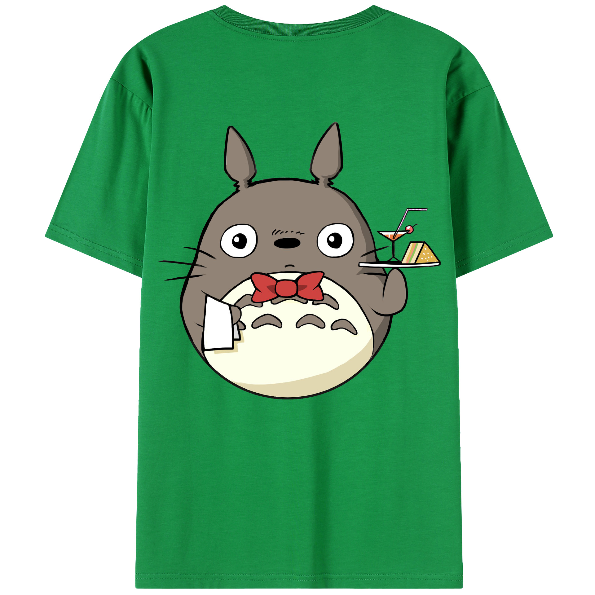 （画像用） となりのトトロ 草壁メイ 草壁サツキ My Neighbor Totoro Satsuki Kusakabe Mei Kusakabe 綿100％ メンズ半袖Tシャツ（バックプリント） 通気性