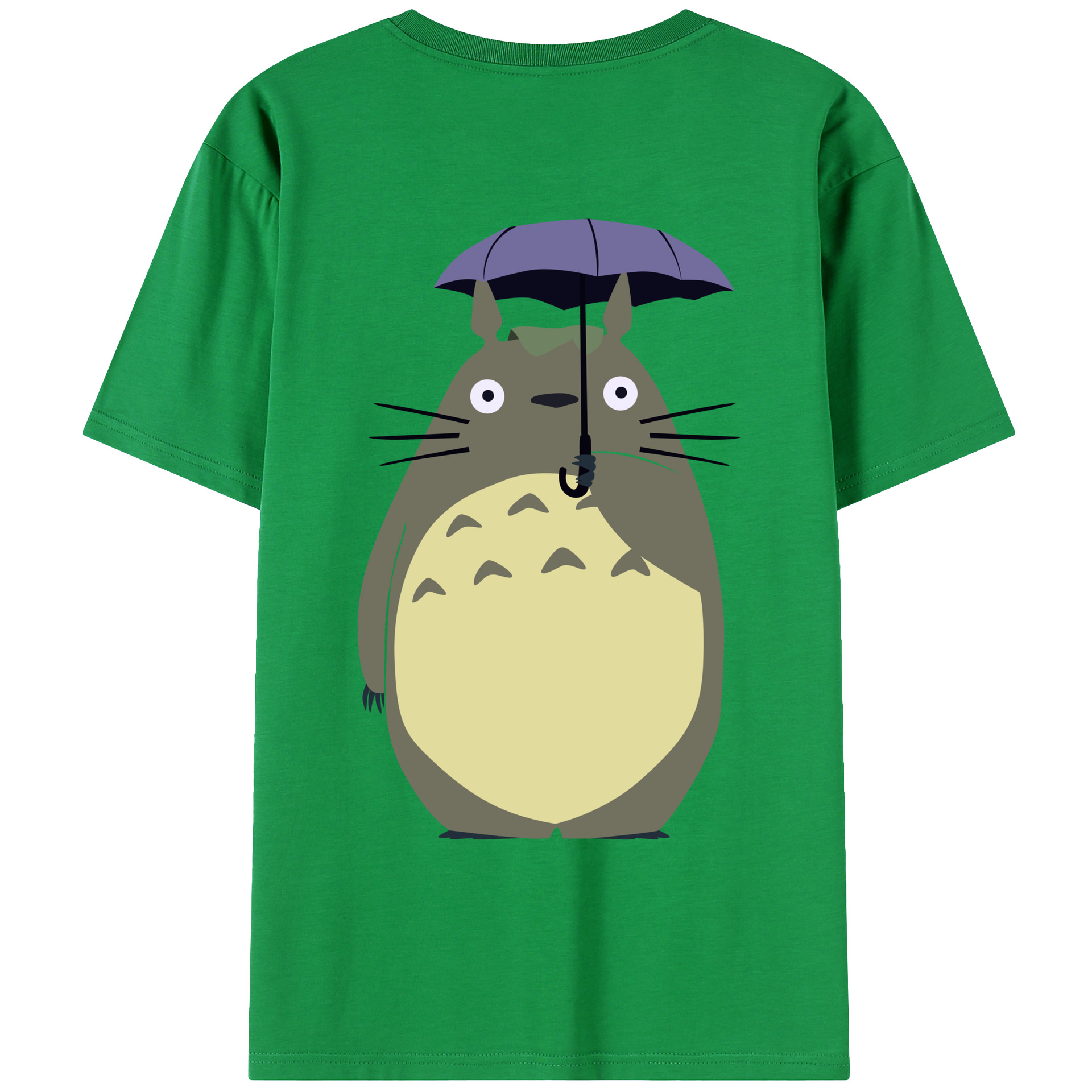 （画像用） となりのトトロ 草壁メイ 草壁サツキ My Neighbor Totoro Satsuki Kusakabe Mei Kusakabe 綿100％ メンズ半袖Tシャツ（バックプリント） 通気性