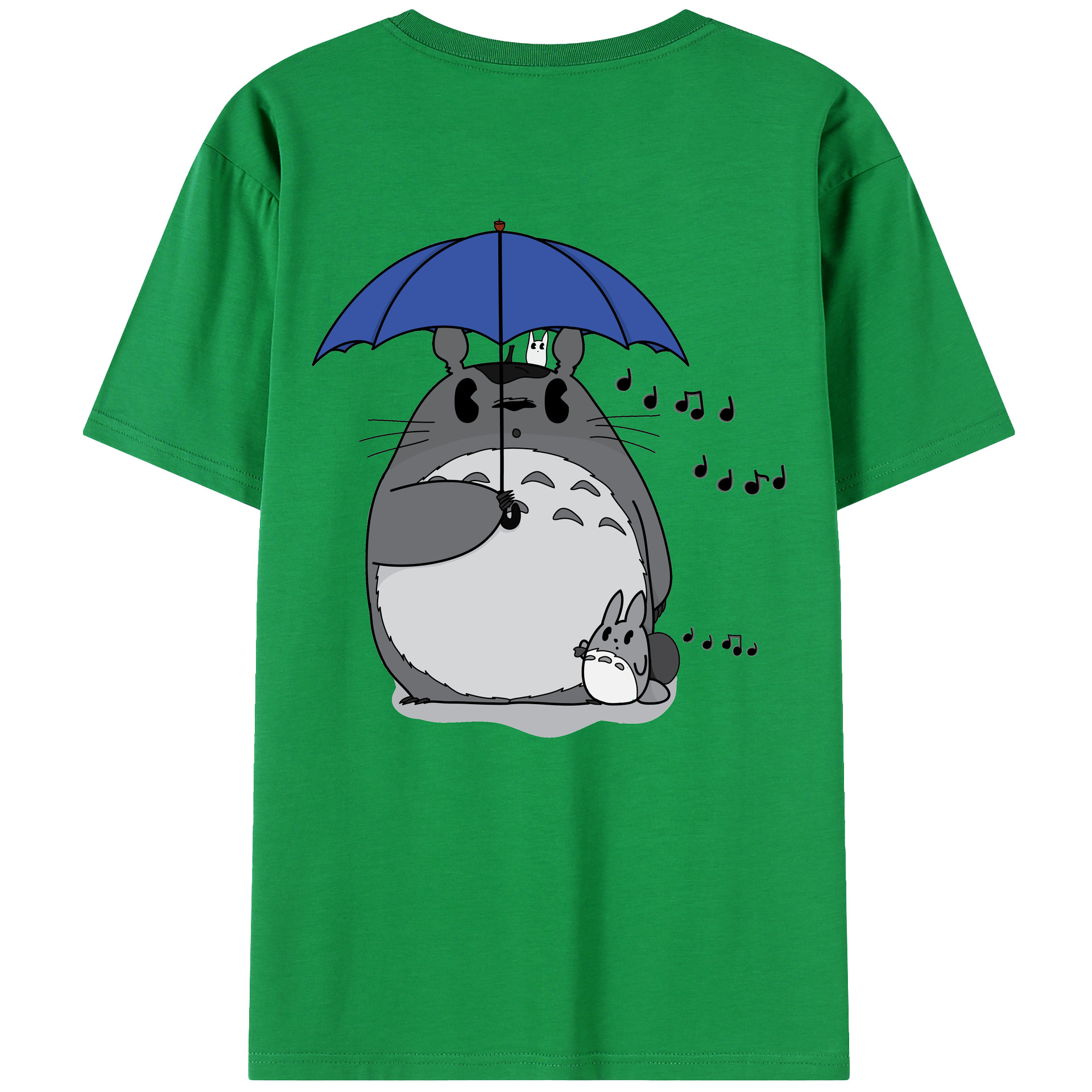 （画像用） となりのトトロ 草壁メイ 草壁サツキ My Neighbor Totoro Satsuki Kusakabe Mei Kusakabe 綿100％ メンズ半袖Tシャツ（バックプリント） 通気性