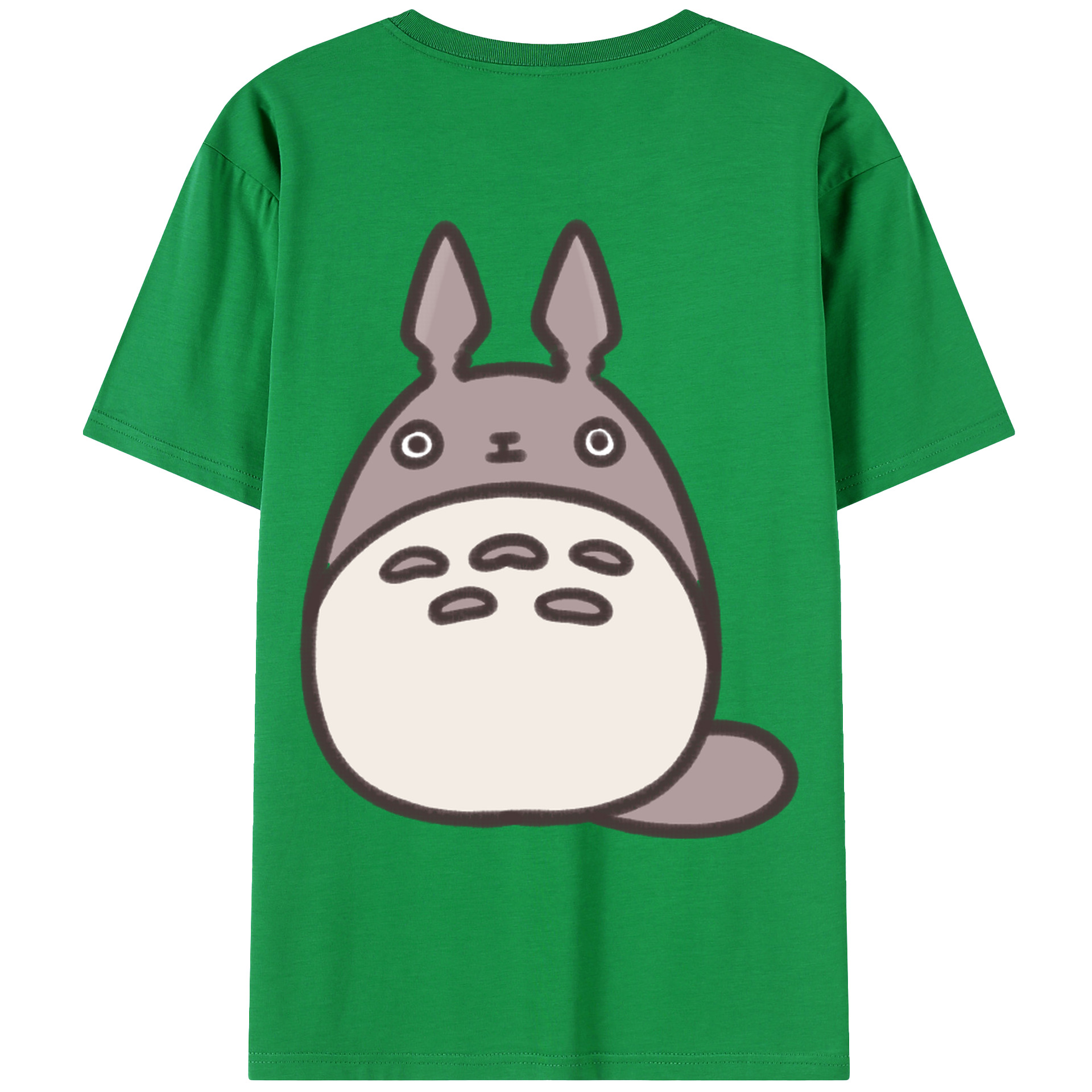 （画像用） となりのトトロ 草壁メイ 草壁サツキ My Neighbor Totoro Satsuki Kusakabe Mei Kusakabe 綿100％ メンズ半袖Tシャツ（バックプリント） 通気性