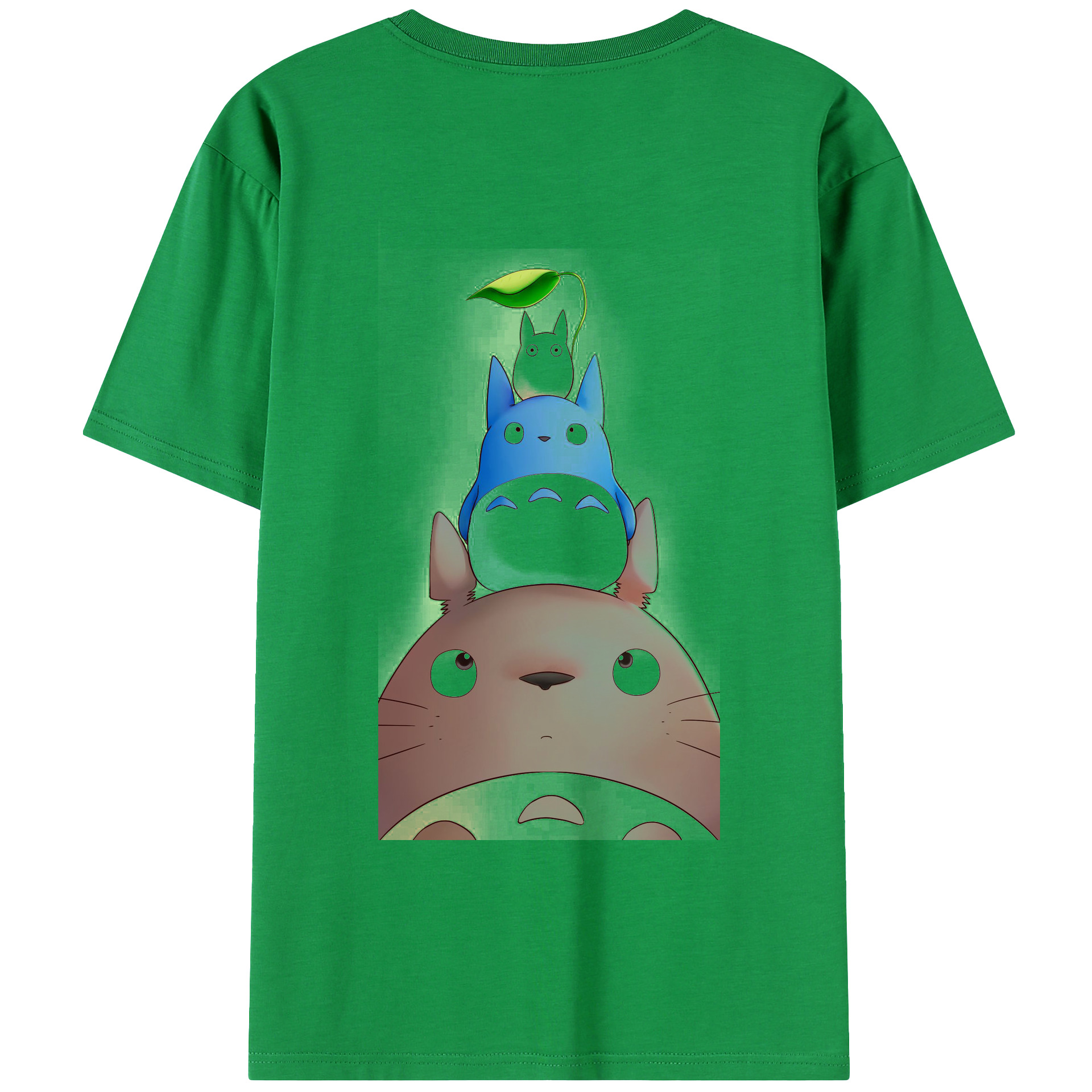 （画像用） となりのトトロ 草壁メイ 草壁サツキ My Neighbor Totoro Satsuki Kusakabe Mei Kusakabe 綿100％ メンズ半袖Tシャツ（バックプリント） 通気性
