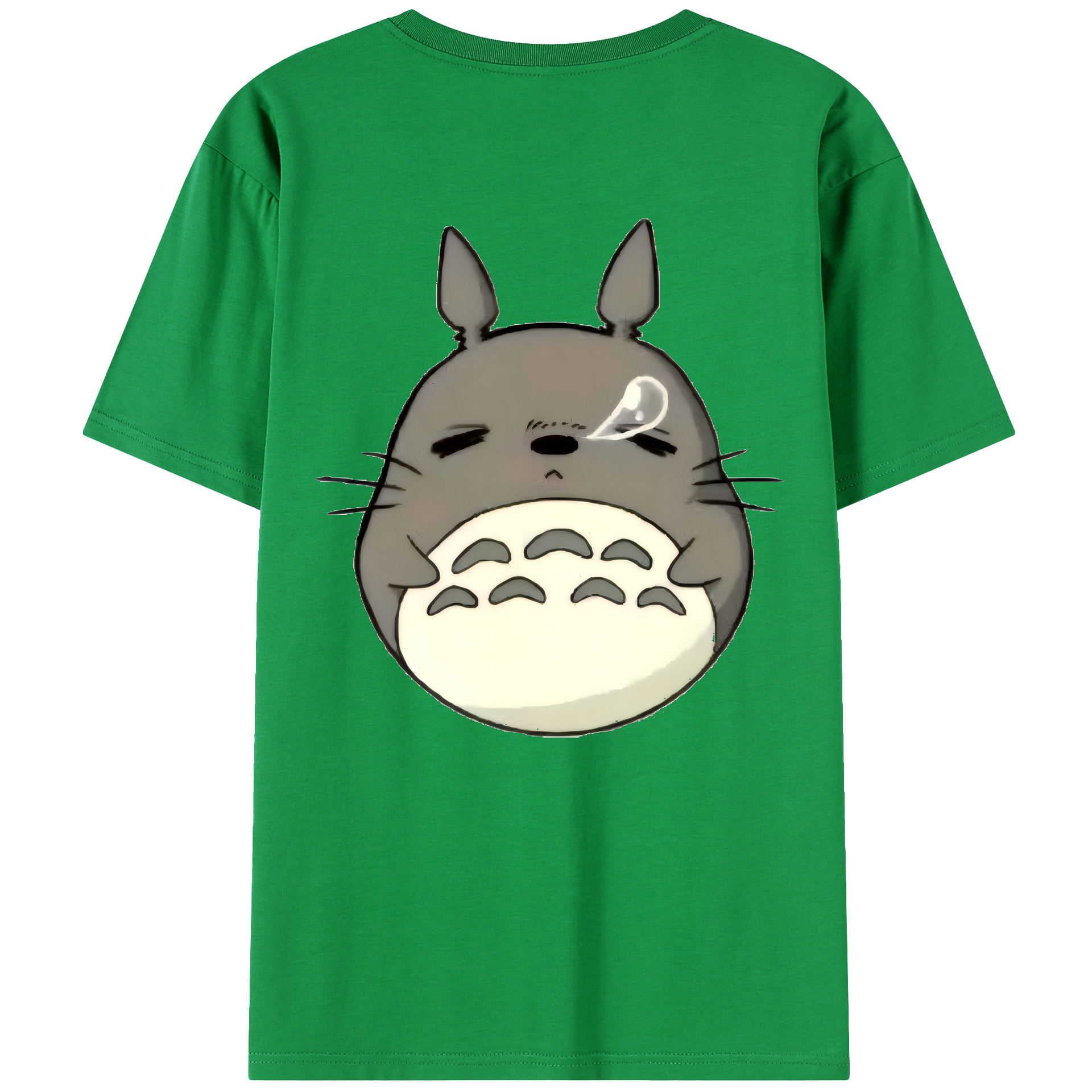 （画像用） となりのトトロ 草壁メイ 草壁サツキ My Neighbor Totoro Satsuki Kusakabe Mei Kusakabe 綿100％ メンズ半袖Tシャツ（バックプリント） 通気性