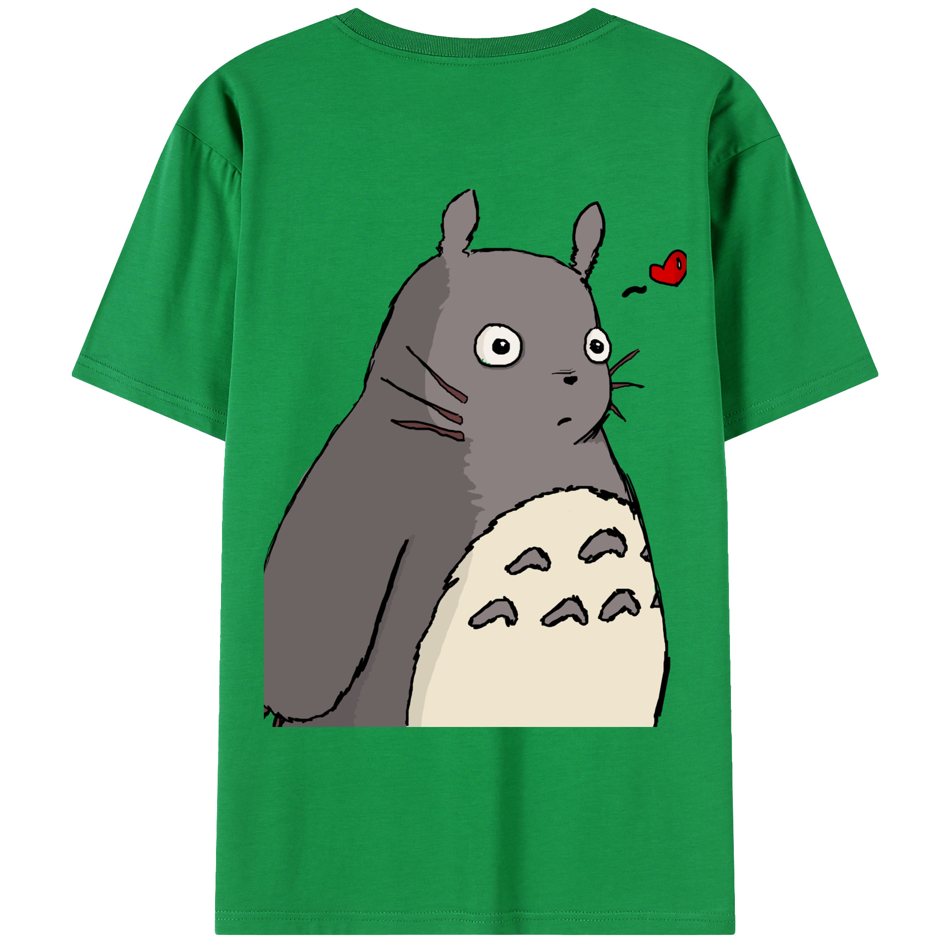 （画像用） となりのトトロ 草壁メイ 草壁サツキ My Neighbor Totoro Satsuki Kusakabe Mei Kusakabe 綿100％ メンズ半袖Tシャツ（バックプリント） 通気性