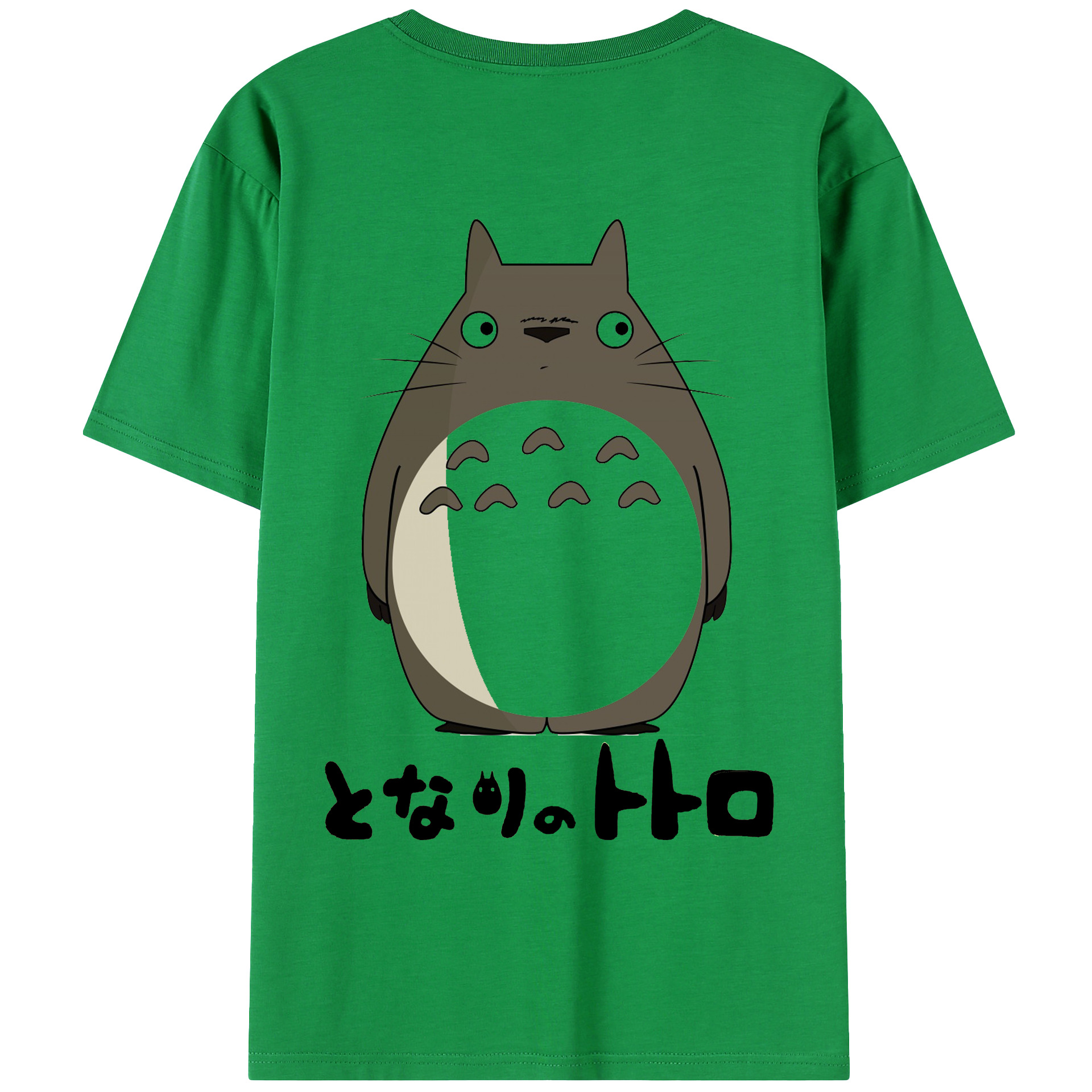 （画像用） となりのトトロ 草壁メイ 草壁サツキ My Neighbor Totoro Satsuki Kusakabe Mei Kusakabe 綿100％ メンズ半袖Tシャツ（バックプリント） 通気性
