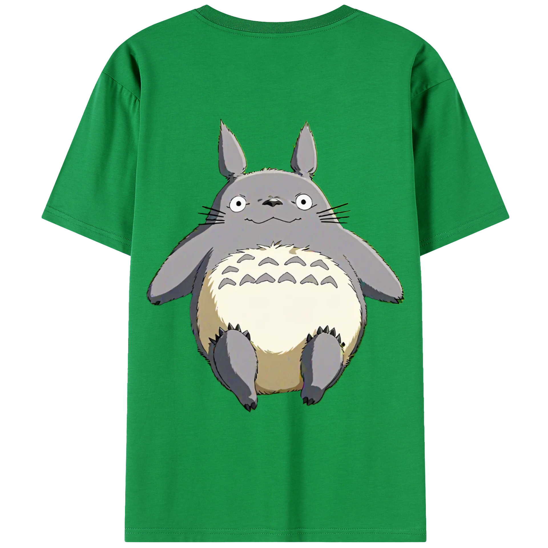 （画像用） となりのトトロ 草壁メイ 草壁サツキ My Neighbor Totoro Satsuki Kusakabe Mei Kusakabe 綿100％ メンズ半袖Tシャツ（バックプリント） 通気性
