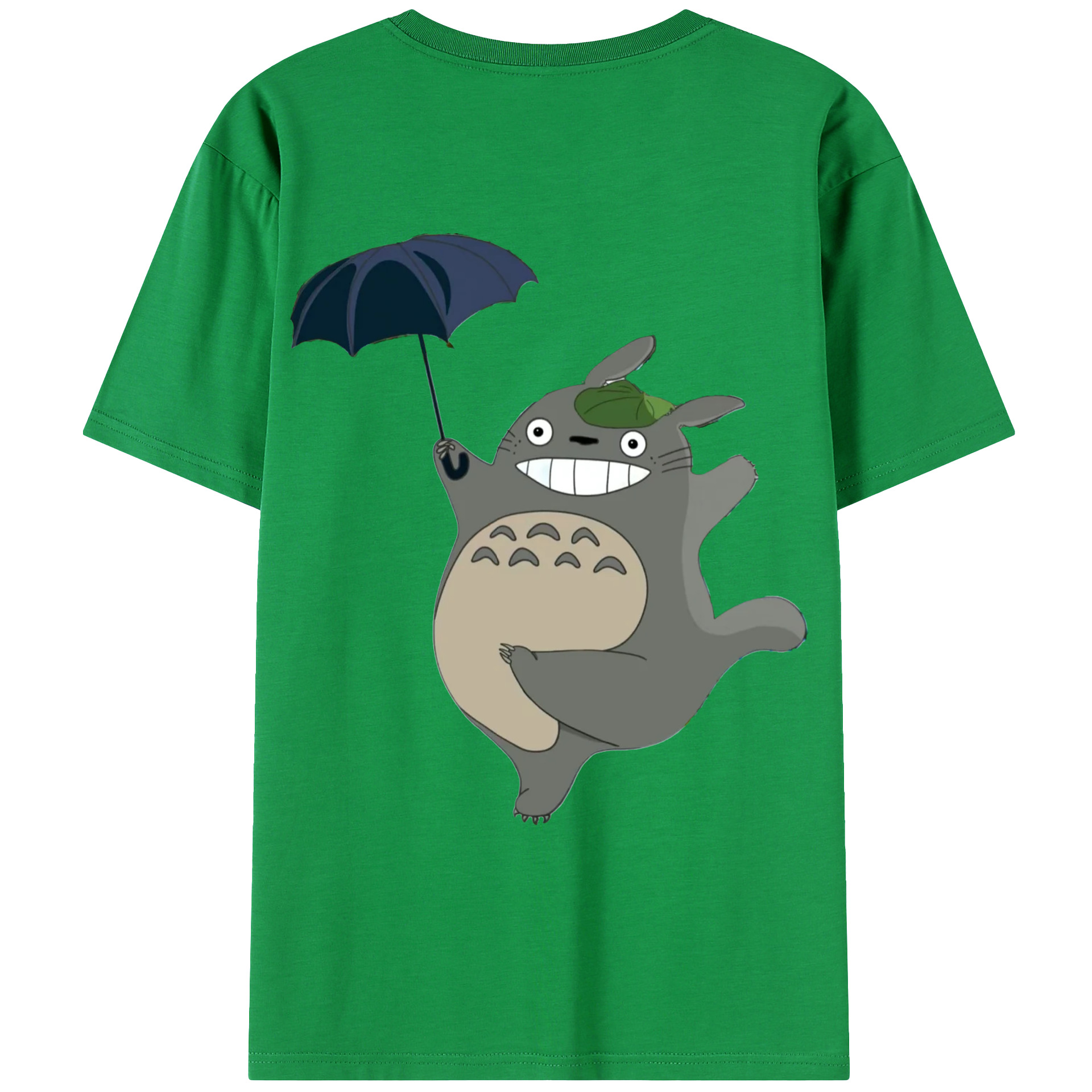 （画像用） となりのトトロ 草壁メイ 草壁サツキ My Neighbor Totoro Satsuki Kusakabe Mei Kusakabe 綿100％ メンズ半袖Tシャツ（バックプリント） 通気性