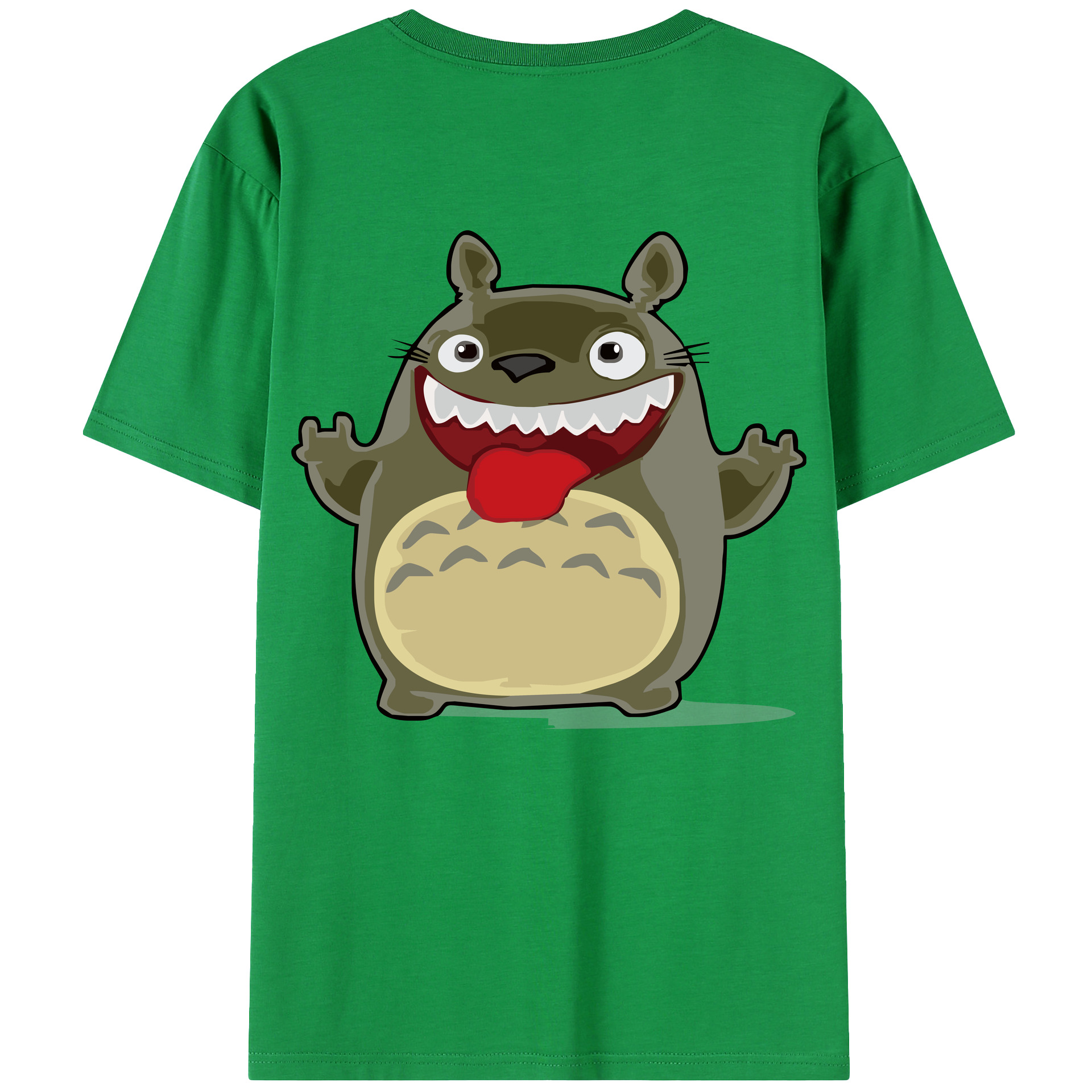 （画像用） となりのトトロ 草壁メイ 草壁サツキ My Neighbor Totoro Satsuki Kusakabe Mei Kusakabe 綿100％ メンズ半袖Tシャツ（バックプリント） 通気性