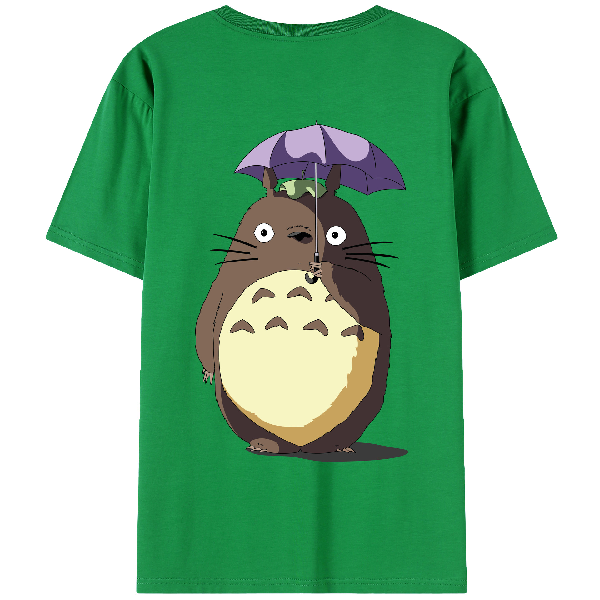 （画像用） となりのトトロ 草壁メイ 草壁サツキ My Neighbor Totoro Satsuki Kusakabe Mei Kusakabe 綿100％ メンズ半袖Tシャツ（バックプリント） 通気性