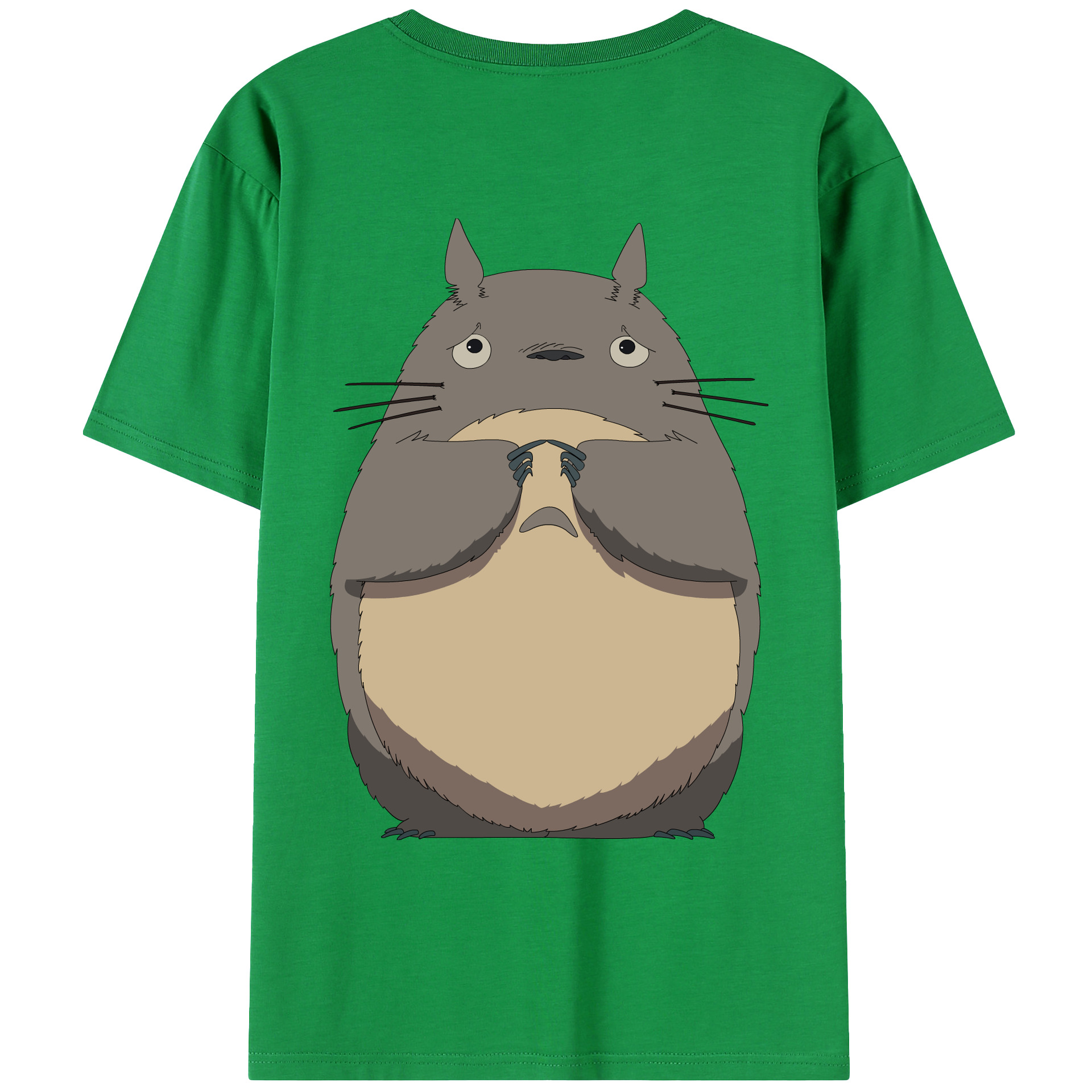 （画像用） となりのトトロ 草壁メイ 草壁サツキ My Neighbor Totoro Satsuki Kusakabe Mei Kusakabe 綿100％ メンズ半袖Tシャツ（バックプリント） 通気性