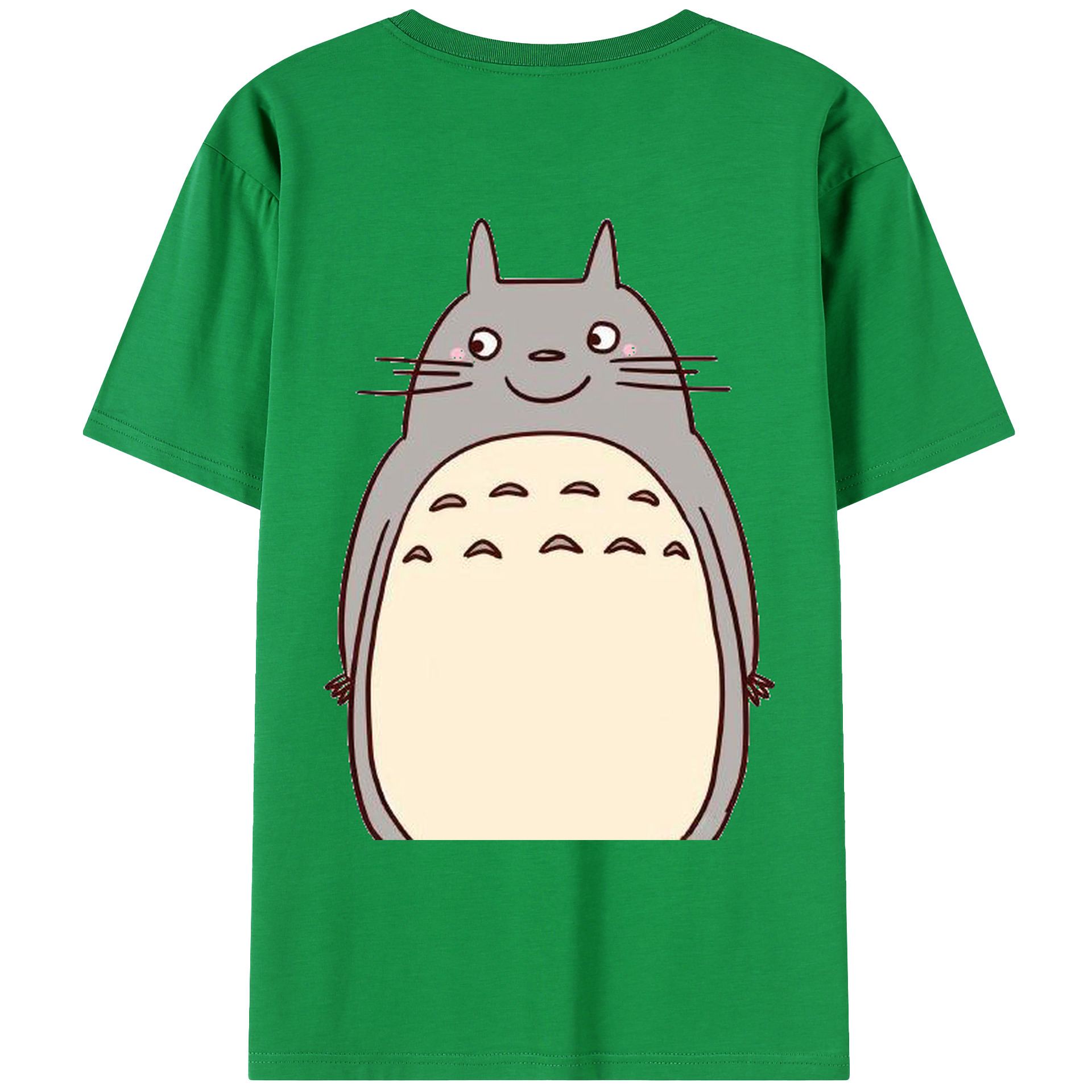 （画像用） となりのトトロ 草壁メイ 草壁サツキ My Neighbor Totoro Satsuki Kusakabe Mei Kusakabe 綿100％ メンズ半袖Tシャツ（バックプリント） 通気性