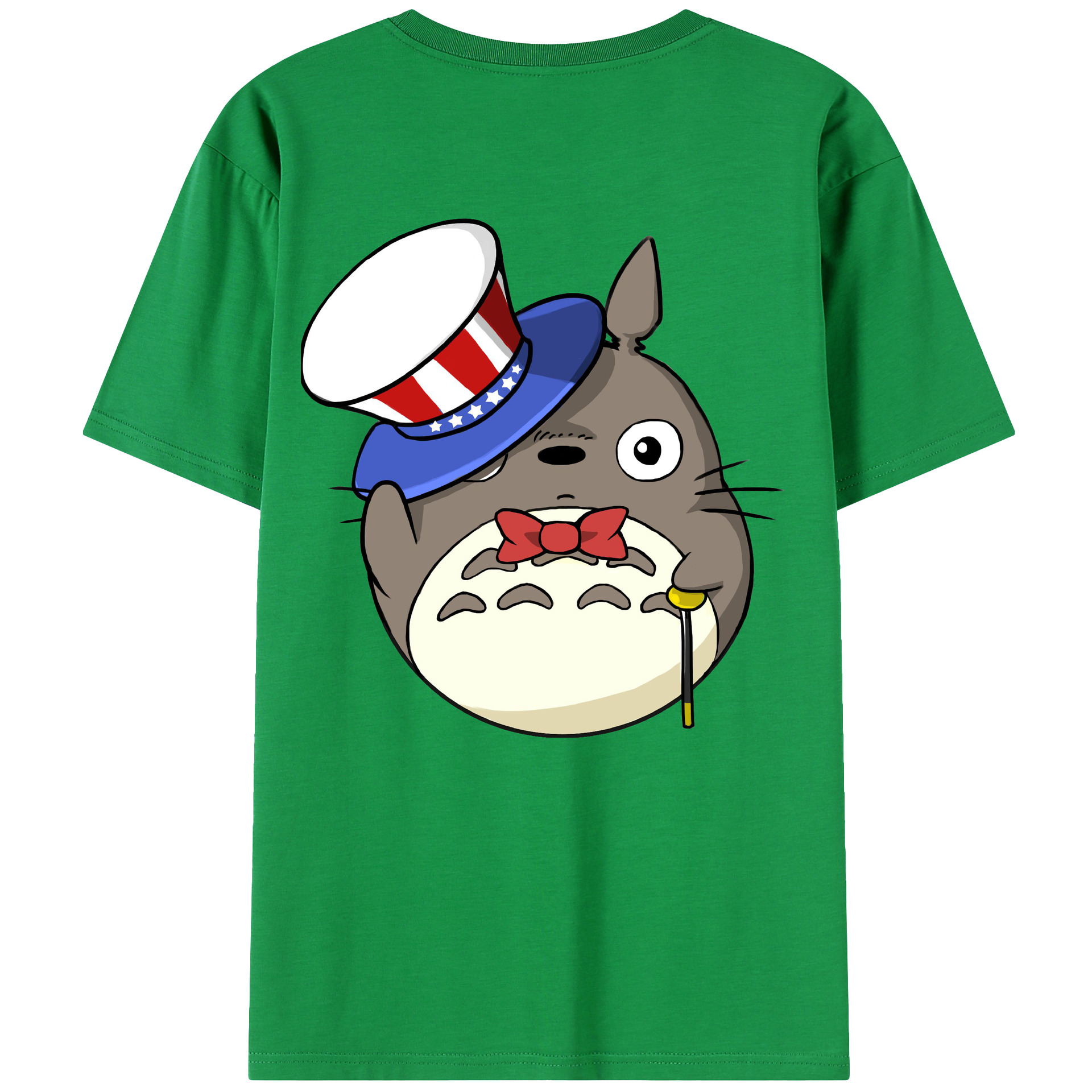 （画像用） となりのトトロ 草壁メイ 草壁サツキ My Neighbor Totoro Satsuki Kusakabe Mei Kusakabe 綿100％ メンズ半袖Tシャツ（バックプリント） 通気性