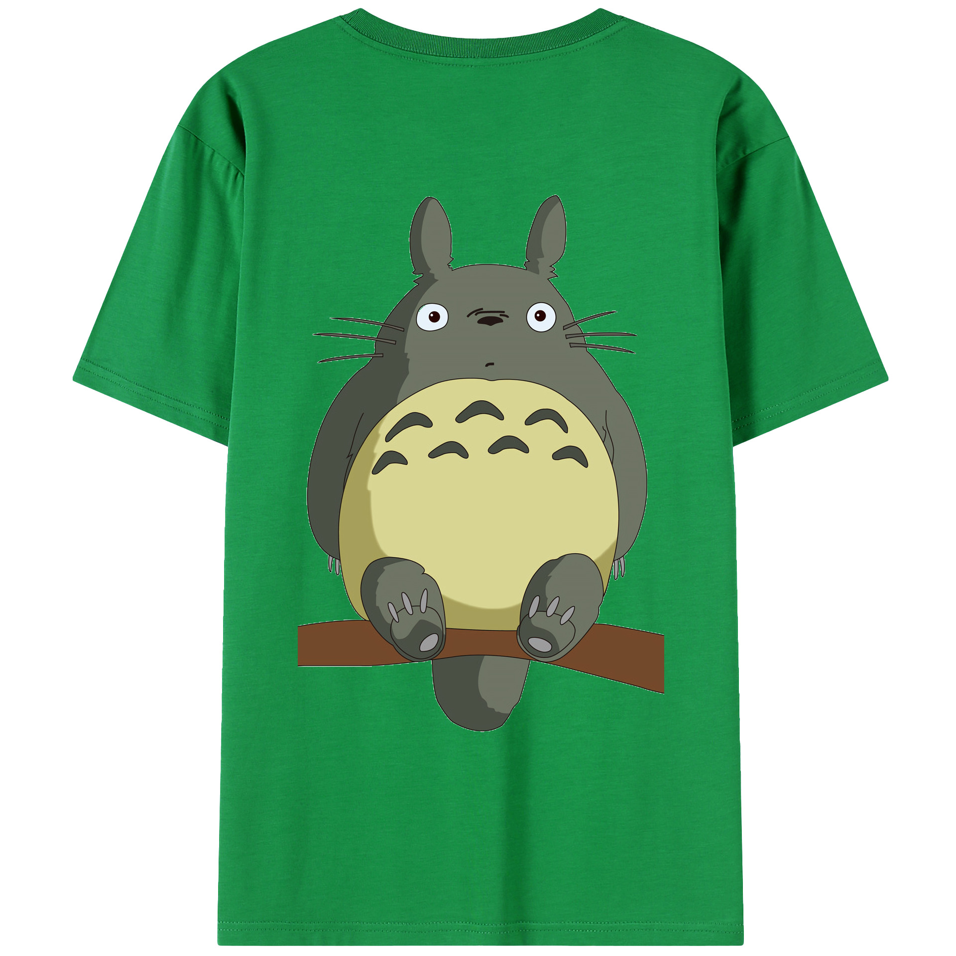 （画像用） となりのトトロ 草壁メイ 草壁サツキ My Neighbor Totoro Satsuki Kusakabe Mei Kusakabe 綿100％ メンズ半袖Tシャツ（バックプリント） 通気性