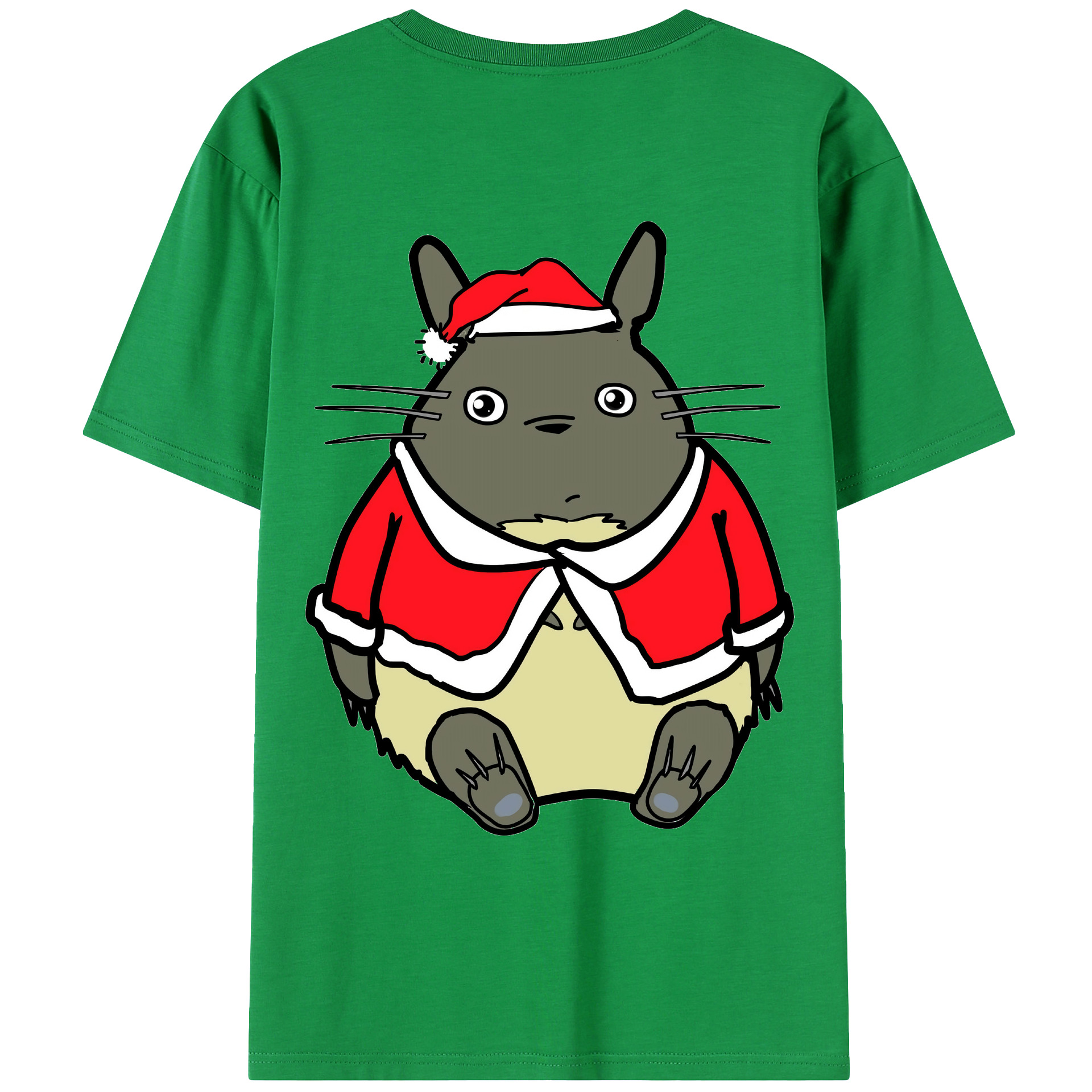 （画像用） となりのトトロ 草壁メイ 草壁サツキ My Neighbor Totoro Satsuki Kusakabe Mei Kusakabe 綿100％ メンズ半袖Tシャツ（バックプリント） 通気性