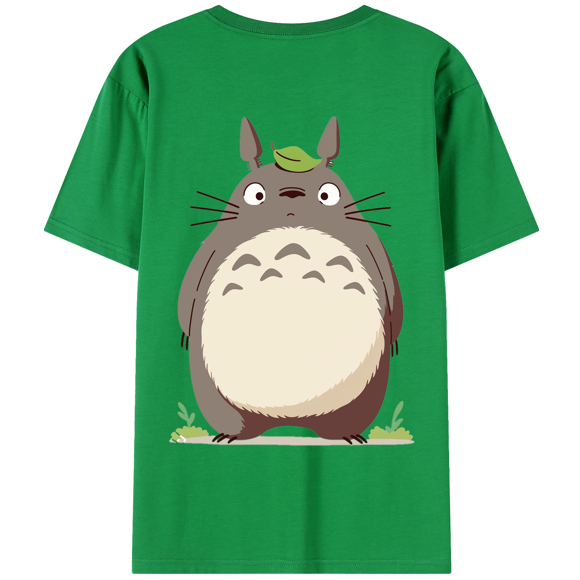 （画像用） となりのトトロ 草壁メイ 草壁サツキ My Neighbor Totoro Satsuki Kusakabe Mei Kusakabe 綿100％ メンズ半袖Tシャツ（バックプリント） 通気性