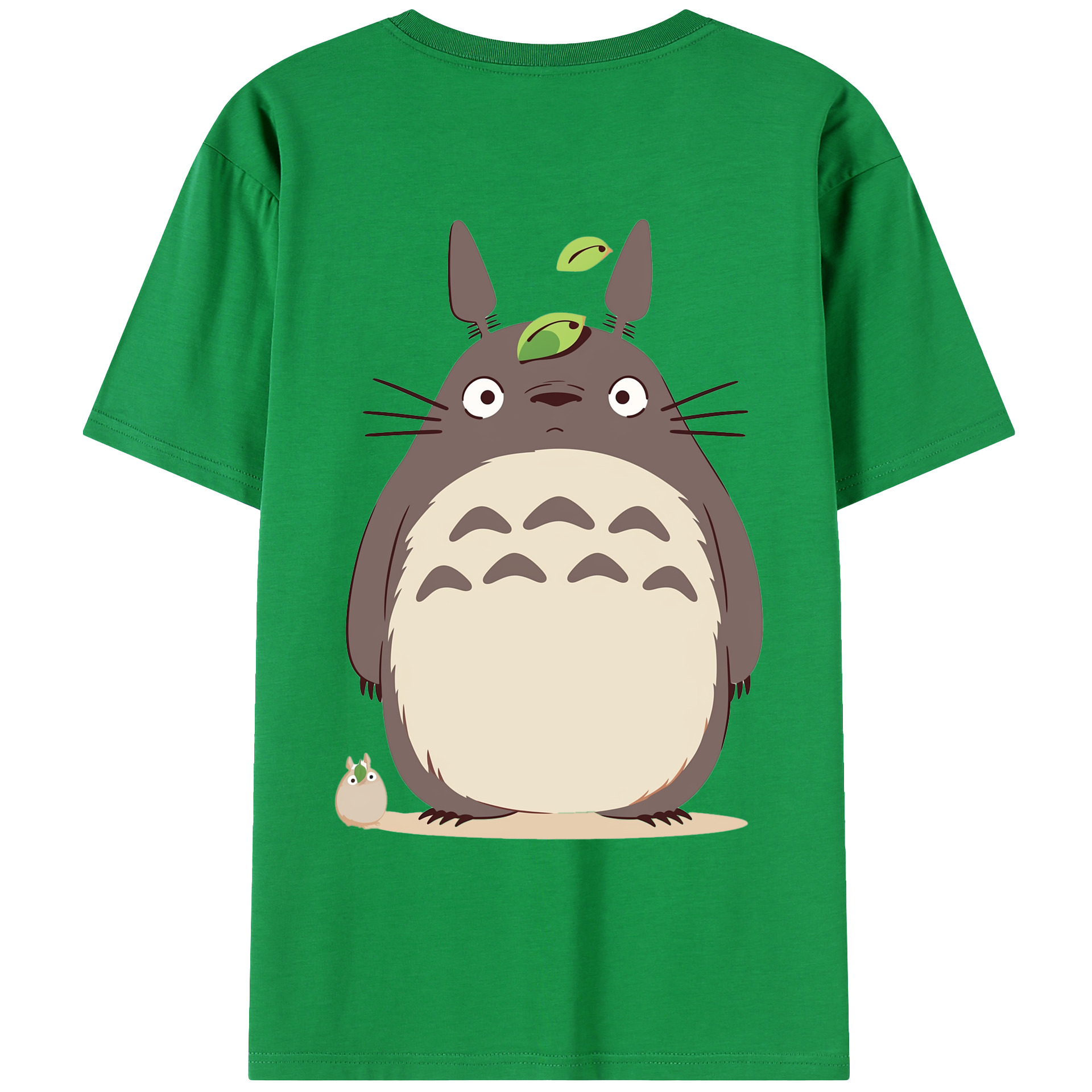 （画像用） となりのトトロ 草壁メイ 草壁サツキ My Neighbor Totoro Satsuki Kusakabe Mei Kusakabe 綿100％ メンズ半袖Tシャツ（バックプリント） 通気性