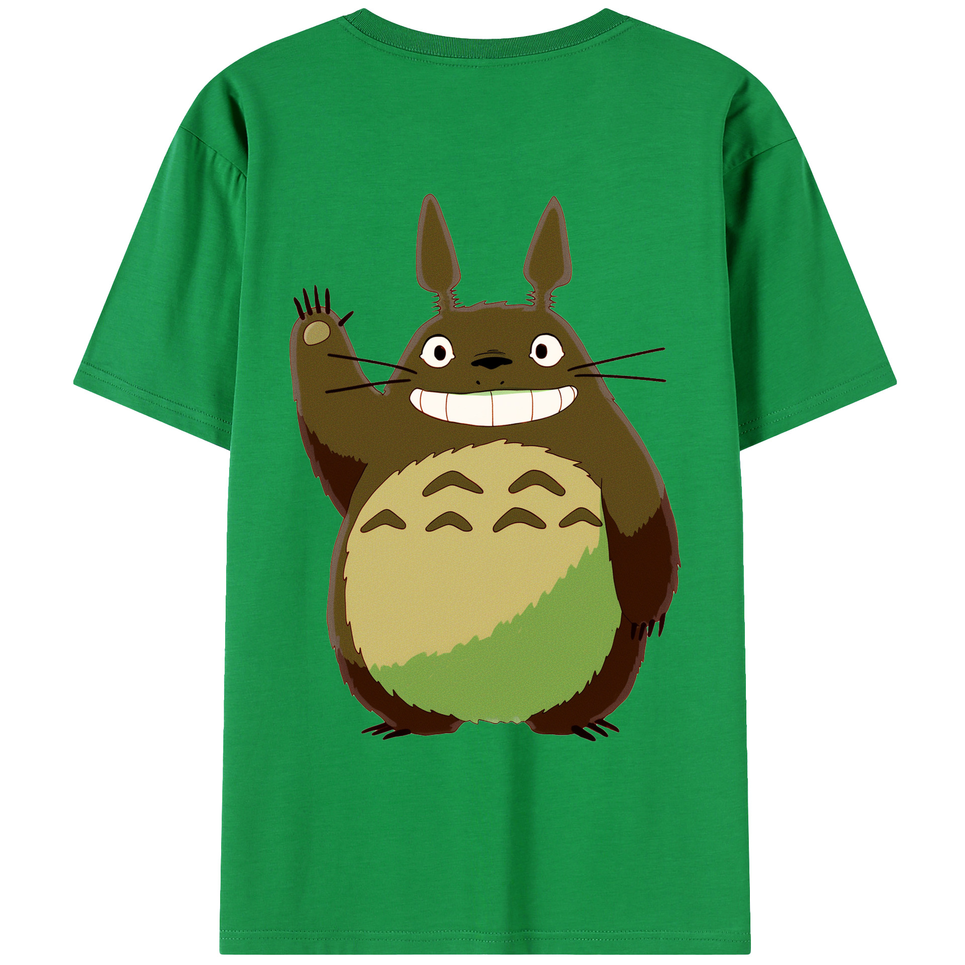 （画像用） となりのトトロ 草壁メイ 草壁サツキ My Neighbor Totoro Satsuki Kusakabe Mei Kusakabe 綿100％ メンズ半袖Tシャツ（バックプリント） 通気性