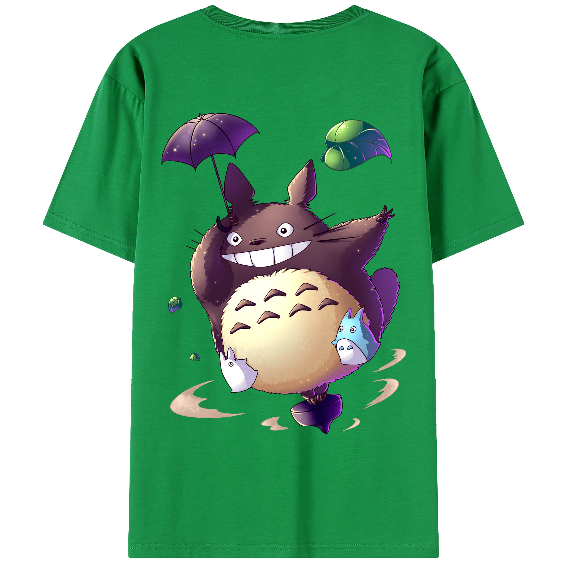 （画像用） となりのトトロ 草壁メイ 草壁サツキ My Neighbor Totoro Satsuki Kusakabe Mei Kusakabe 綿100％ メンズ半袖Tシャツ（バックプリント） 通気性
