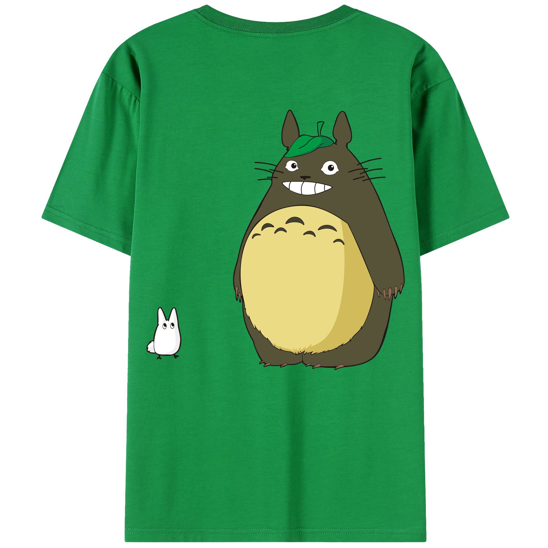 （画像用） となりのトトロ 草壁メイ 草壁サツキ My Neighbor Totoro Satsuki Kusakabe Mei Kusakabe 綿100％ メンズ半袖Tシャツ（バックプリント） 通気性