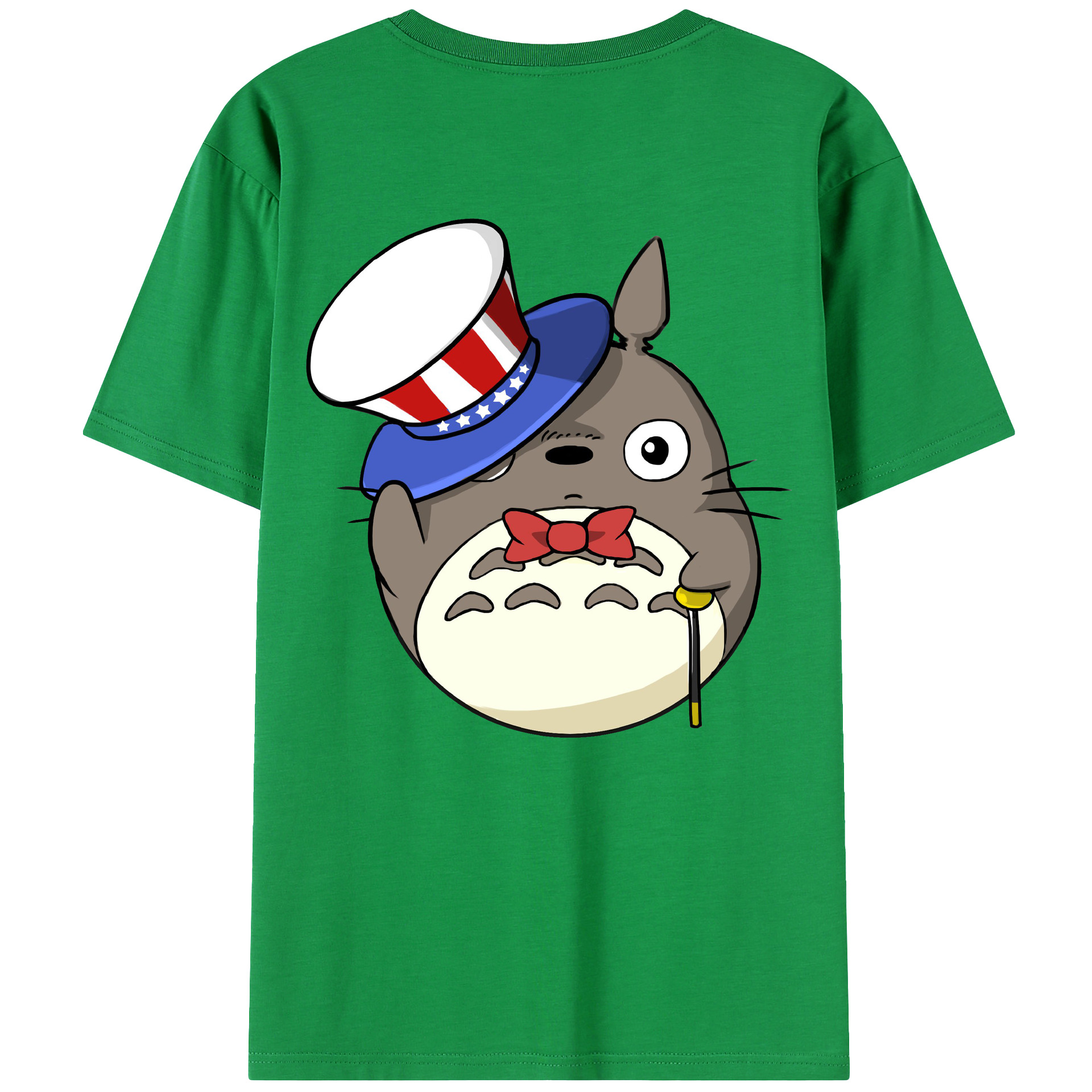 （画像用） となりのトトロ 草壁メイ 草壁サツキ My Neighbor Totoro Satsuki Kusakabe Mei Kusakabe 綿100％ メンズ半袖Tシャツ（バックプリント） 通気性