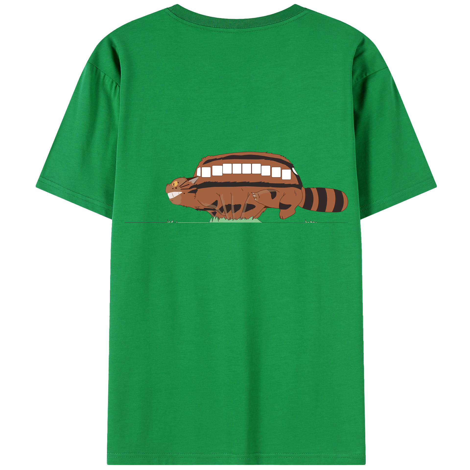 （画像用） となりのトトロ 草壁メイ 草壁サツキ My Neighbor Totoro Satsuki Kusakabe Mei Kusakabe 綿100％ メンズ半袖Tシャツ（バックプリント） 通気性