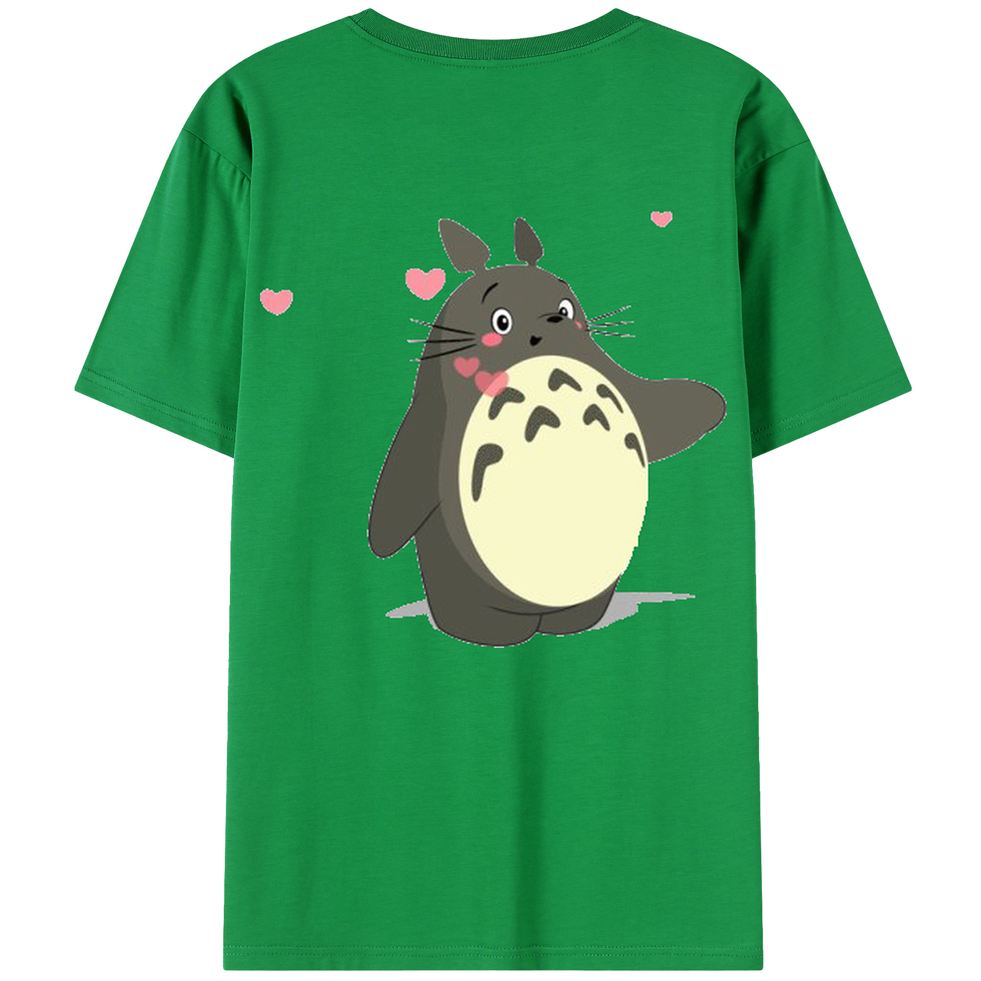 （画像用） となりのトトロ 草壁メイ 草壁サツキ My Neighbor Totoro Satsuki Kusakabe Mei Kusakabe 綿100％ メンズ半袖Tシャツ（バックプリント） 通気性