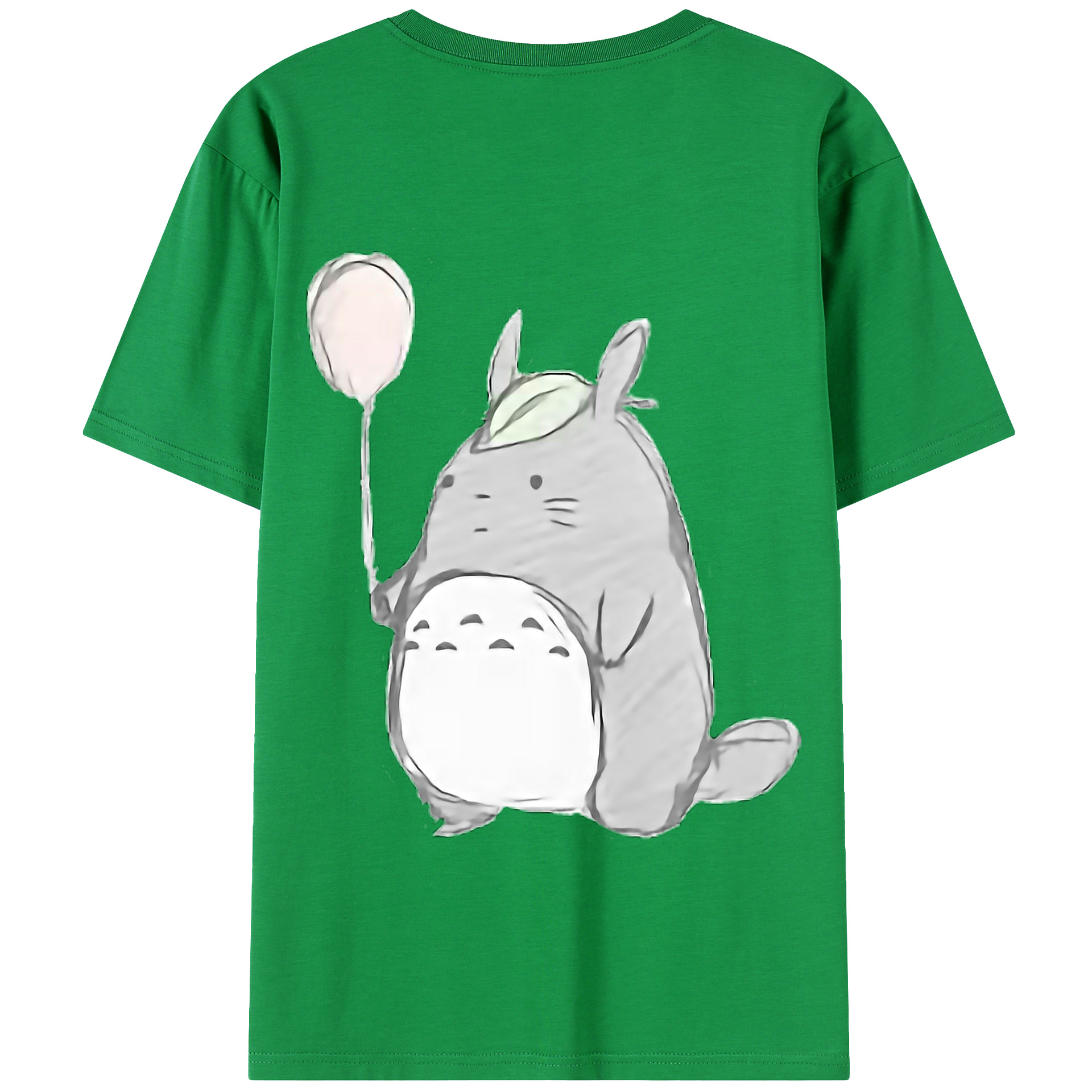 （画像用） となりのトトロ 草壁メイ 草壁サツキ My Neighbor Totoro Satsuki Kusakabe Mei Kusakabe 綿100％ メンズ半袖Tシャツ（バックプリント） 通気性