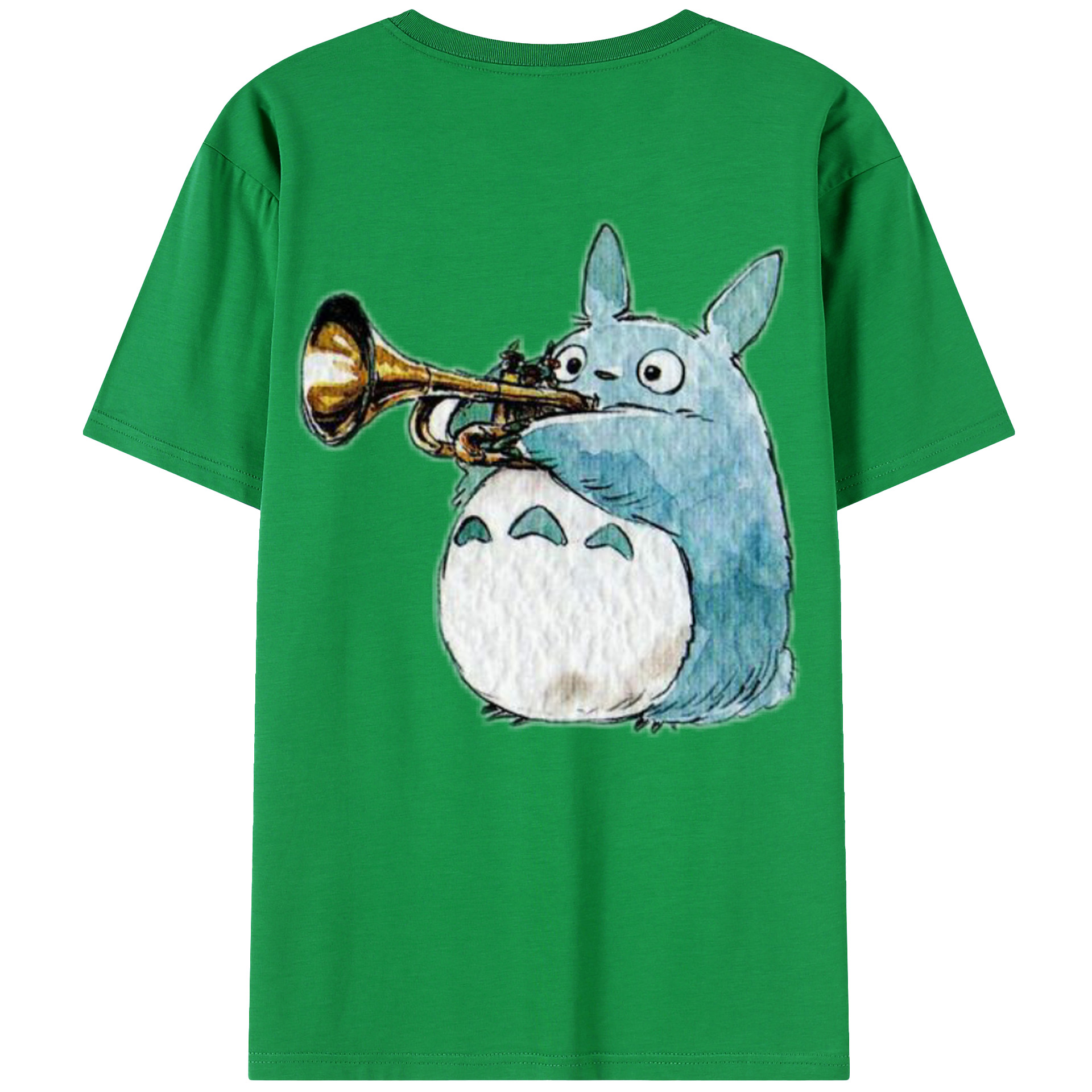 （画像用） となりのトトロ 草壁メイ 草壁サツキ My Neighbor Totoro Satsuki Kusakabe Mei Kusakabe 綿100％ メンズ半袖Tシャツ（バックプリント） 通気性