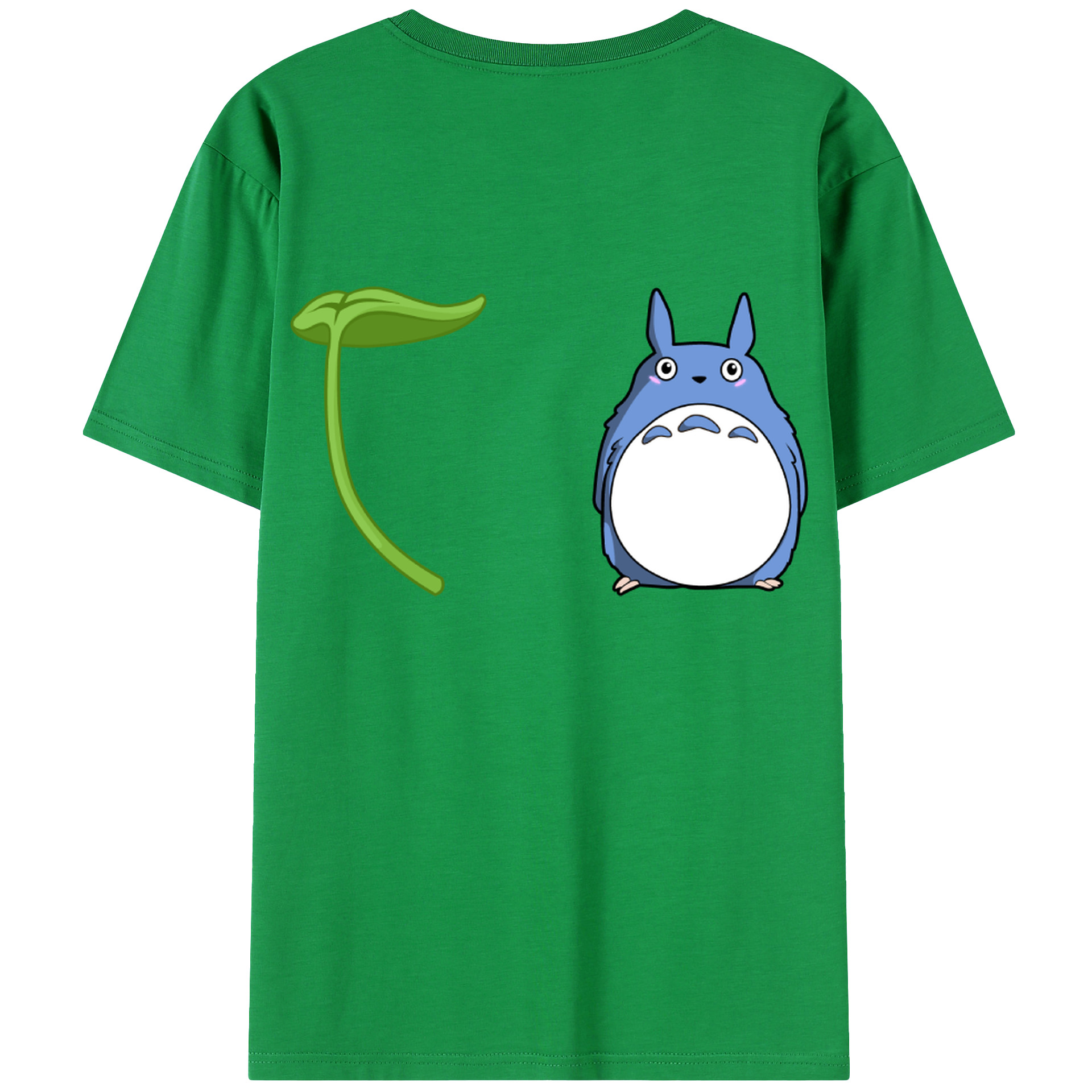 （画像用） となりのトトロ 草壁メイ 草壁サツキ My Neighbor Totoro Satsuki Kusakabe Mei Kusakabe 綿100％ メンズ半袖Tシャツ（バックプリント） 通気性