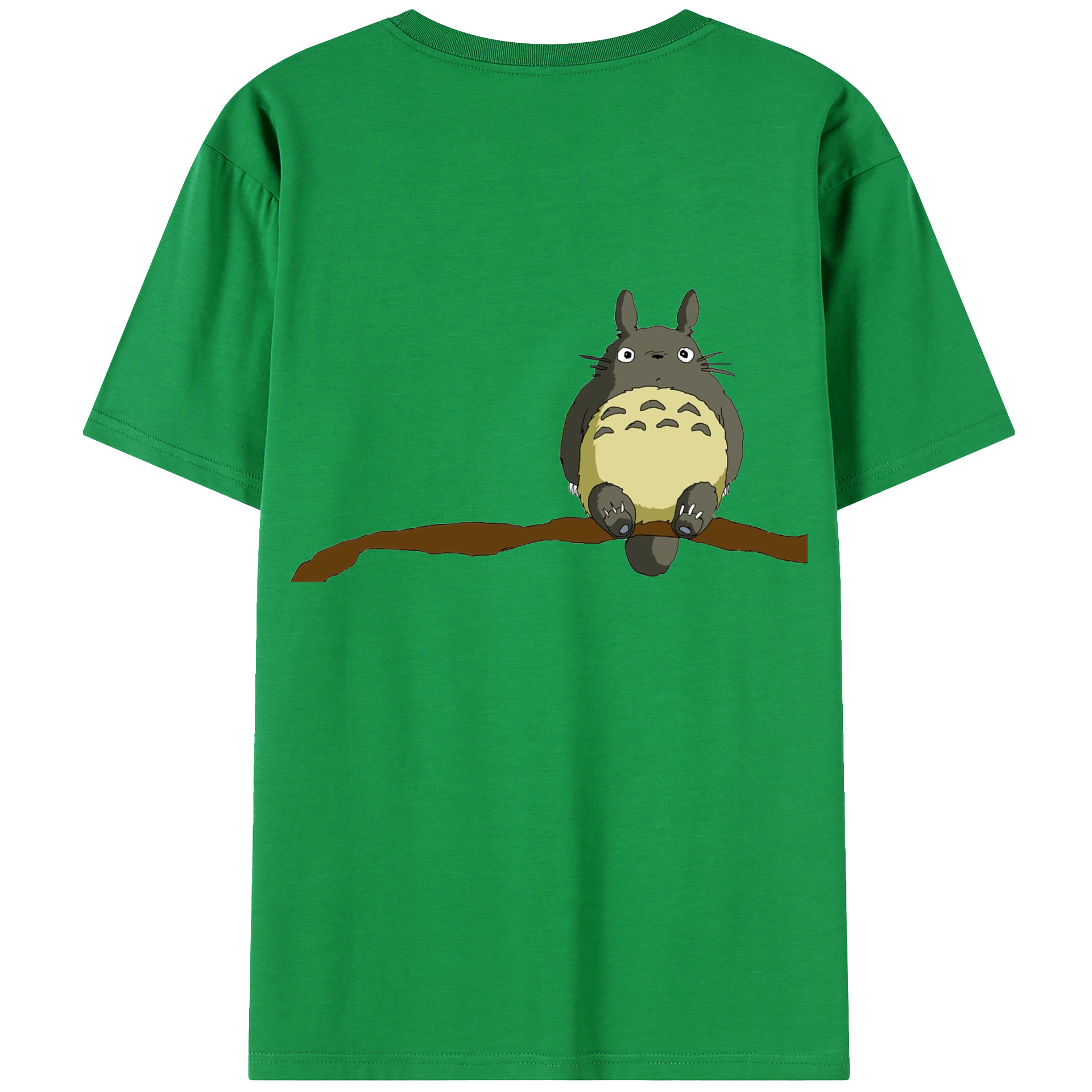 （画像用） となりのトトロ 草壁メイ 草壁サツキ My Neighbor Totoro Satsuki Kusakabe Mei Kusakabe 綿100％ メンズ半袖Tシャツ（バックプリント） 通気性