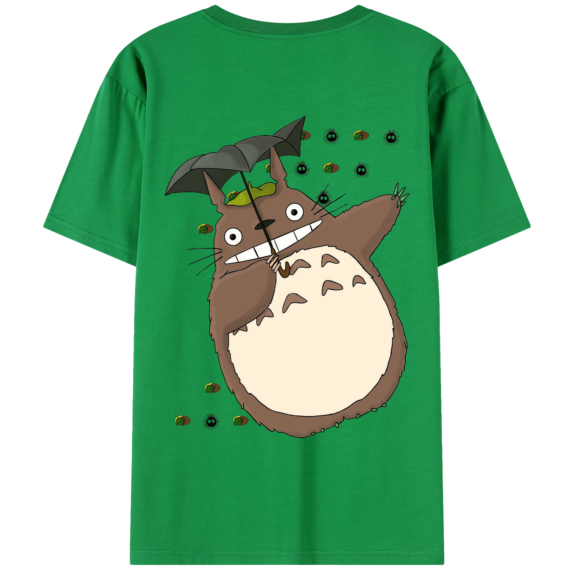 （画像用） となりのトトロ 草壁メイ 草壁サツキ My Neighbor Totoro Satsuki Kusakabe Mei Kusakabe 綿100％ メンズ半袖Tシャツ（バックプリント） 通気性