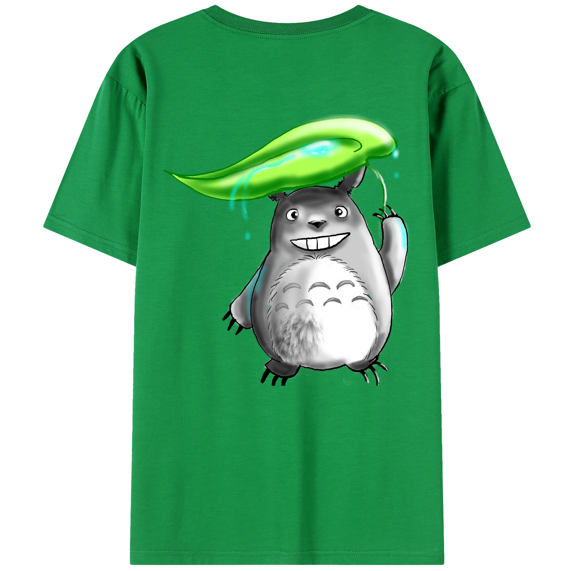 （画像用） となりのトトロ 草壁メイ 草壁サツキ My Neighbor Totoro Satsuki Kusakabe Mei Kusakabe 綿100％ メンズ半袖Tシャツ（バックプリント） 通気性