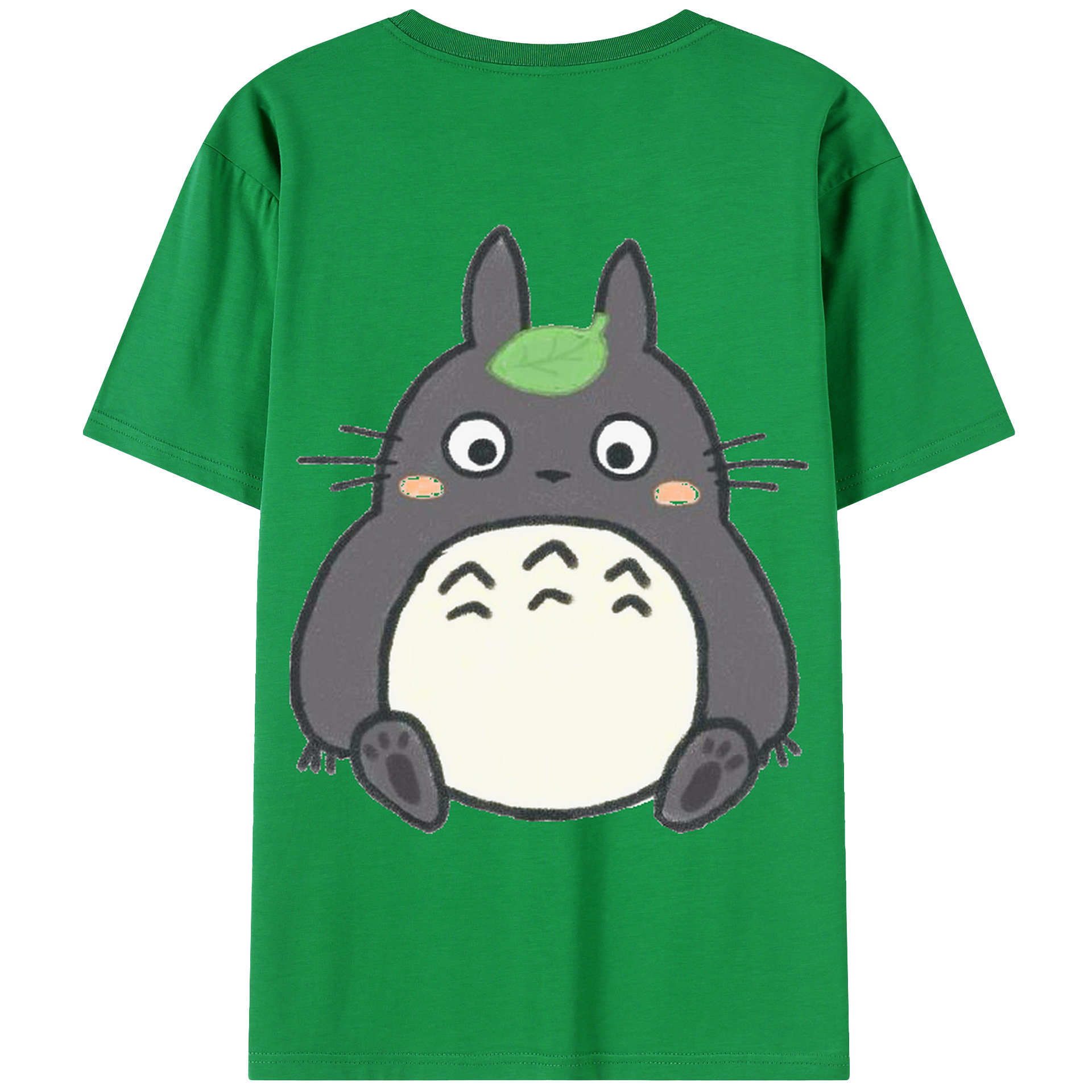 （画像用） となりのトトロ 草壁メイ 草壁サツキ My Neighbor Totoro Satsuki Kusakabe Mei Kusakabe 綿100％ メンズ半袖Tシャツ（バックプリント） 通気性