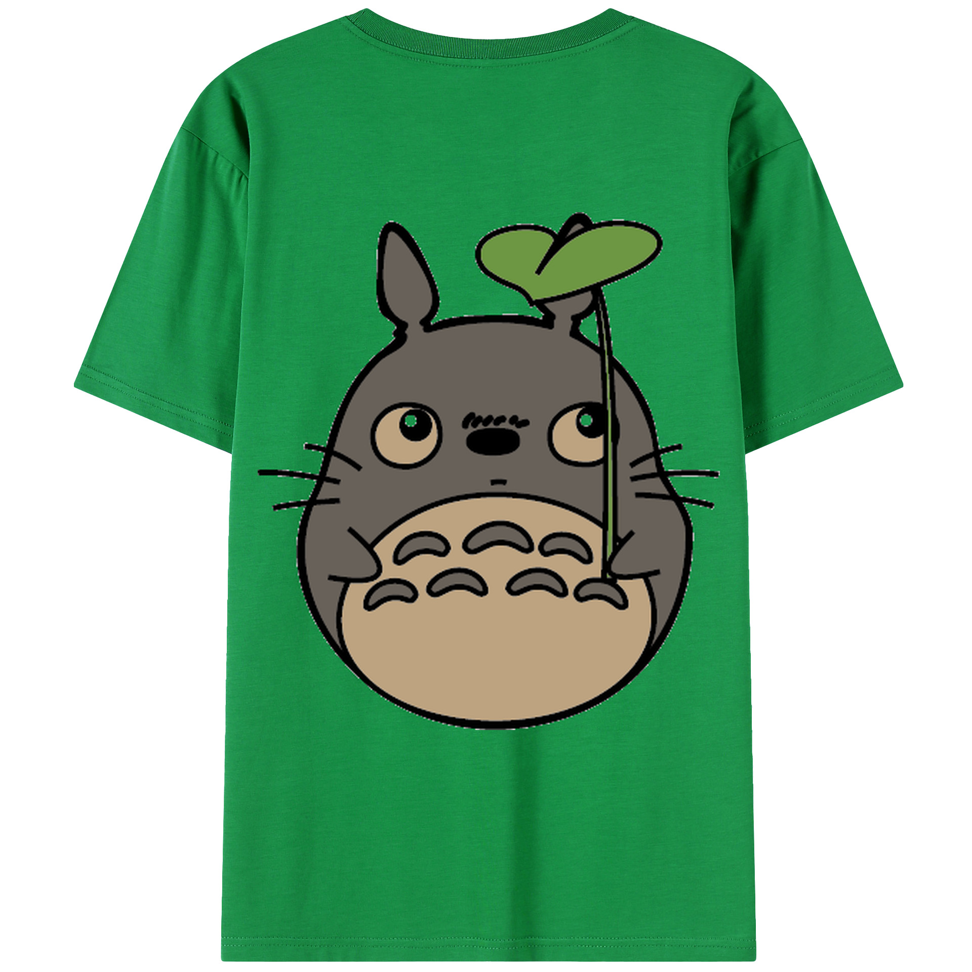 （画像用） となりのトトロ 草壁メイ 草壁サツキ My Neighbor Totoro Satsuki Kusakabe Mei Kusakabe 綿100％ メンズ半袖Tシャツ（バックプリント） 通気性