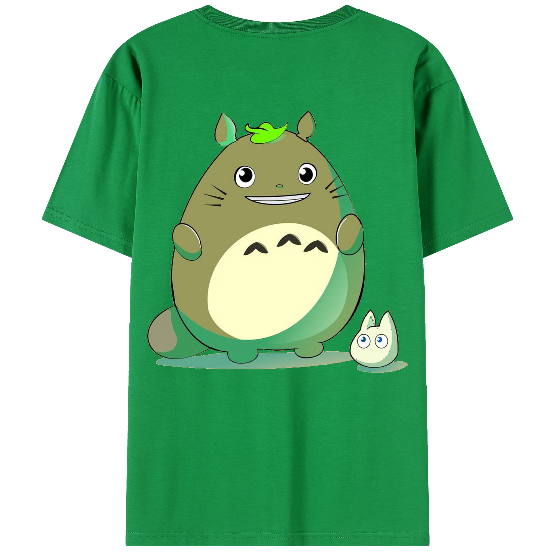 （画像用） となりのトトロ 草壁メイ 草壁サツキ My Neighbor Totoro Satsuki Kusakabe Mei Kusakabe 綿100％ メンズ半袖Tシャツ（バックプリント） 通気性