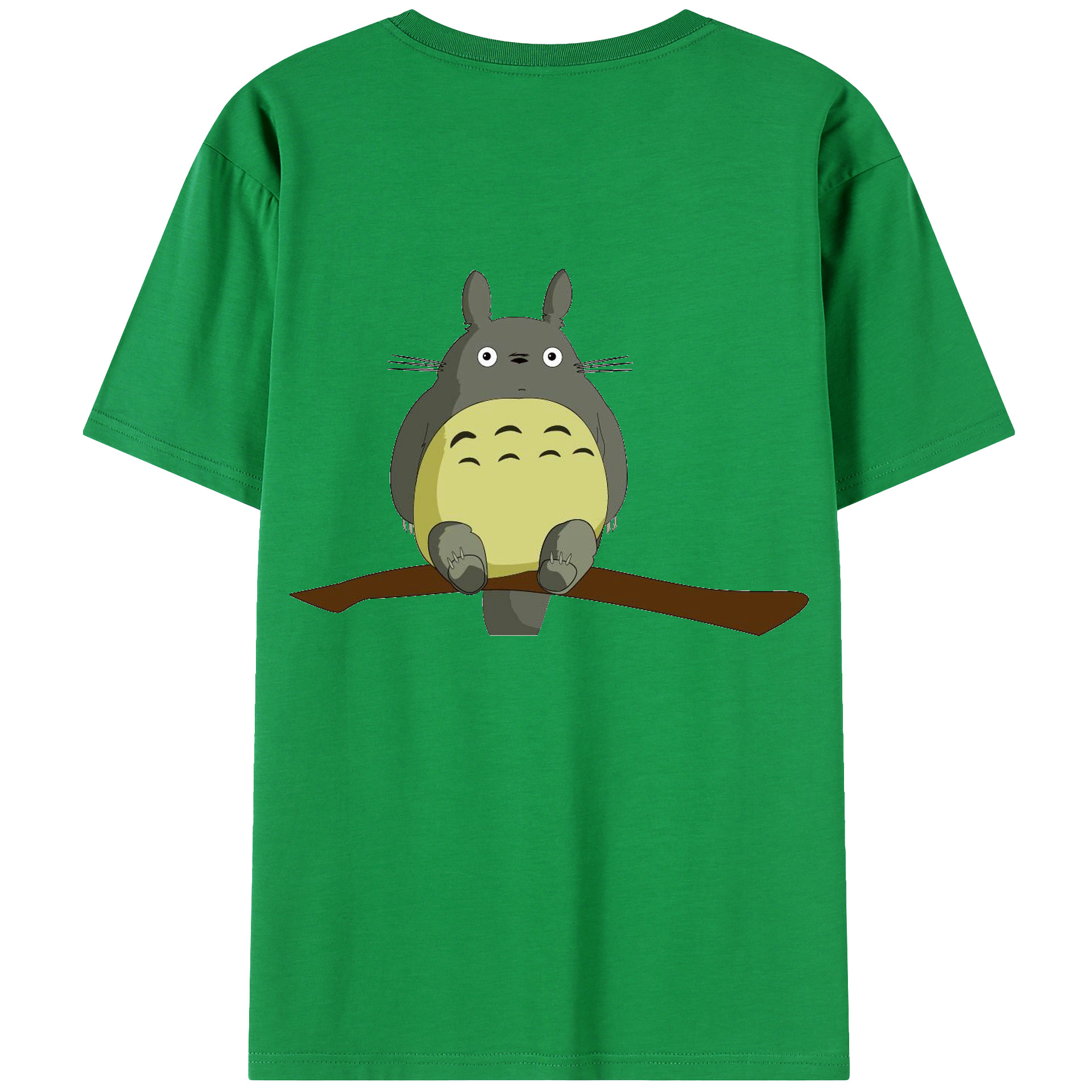 （画像用） となりのトトロ 草壁メイ 草壁サツキ My Neighbor Totoro Satsuki Kusakabe Mei Kusakabe 綿100％ メンズ半袖Tシャツ（バックプリント） 通気性