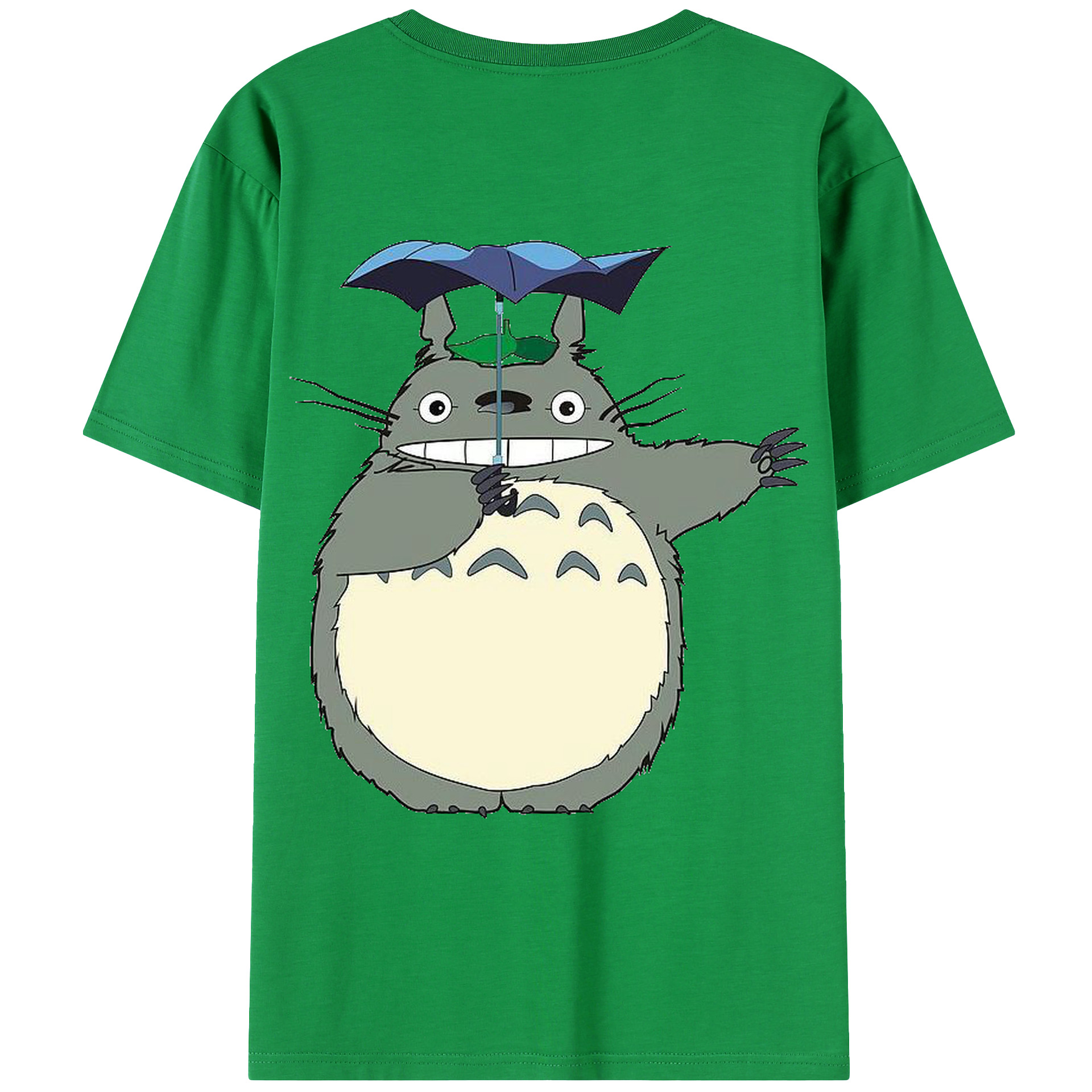 （画像用） となりのトトロ 草壁メイ 草壁サツキ My Neighbor Totoro Satsuki Kusakabe Mei Kusakabe 綿100％ メンズ半袖Tシャツ（バックプリント） 通気性