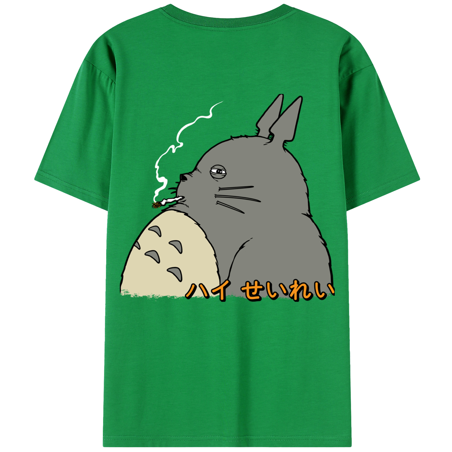 （画像用） となりのトトロ 草壁メイ 草壁サツキ My Neighbor Totoro Satsuki Kusakabe Mei Kusakabe 綿100％ メンズ半袖Tシャツ（バックプリント） 通気性
