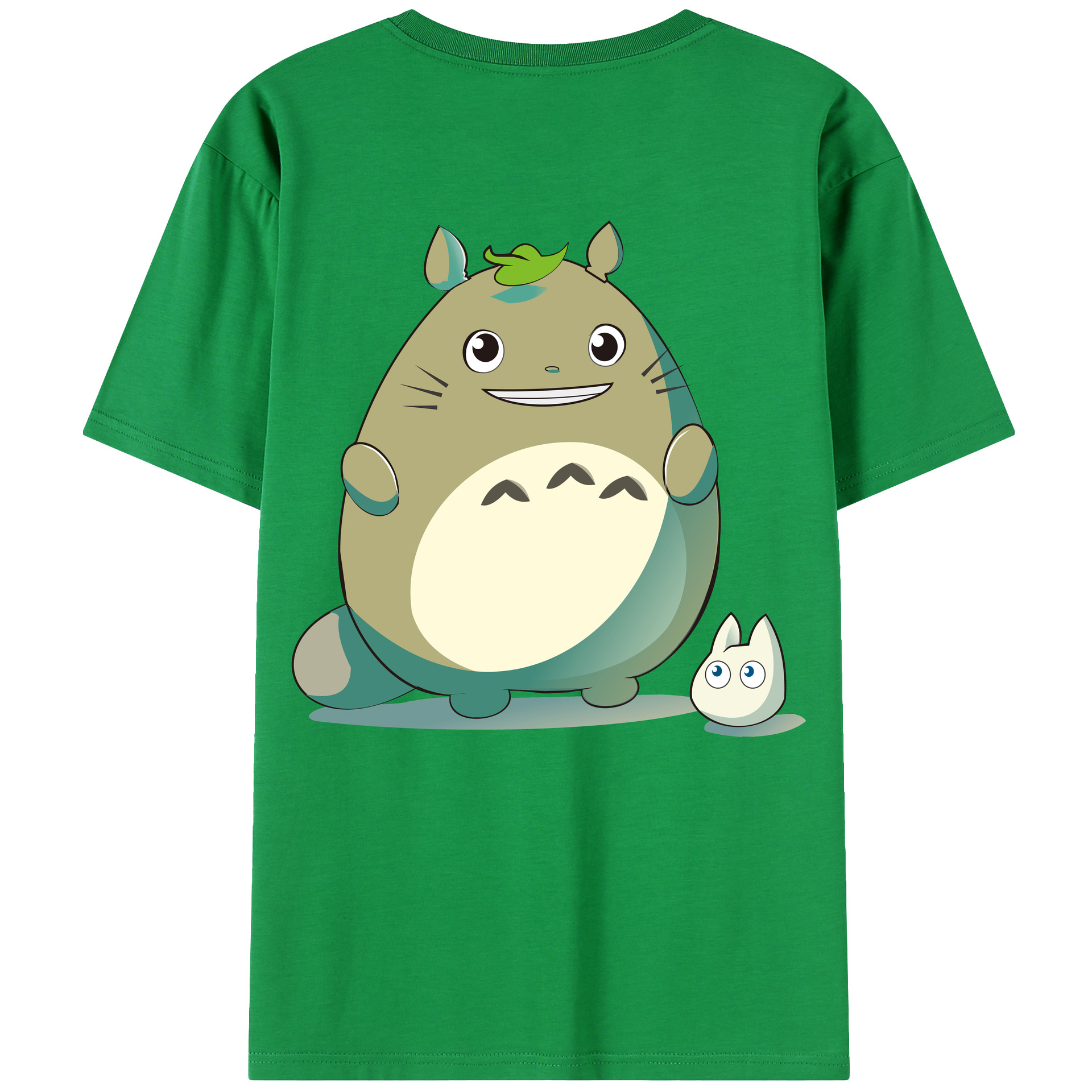 （画像用） となりのトトロ 草壁メイ 草壁サツキ My Neighbor Totoro Satsuki Kusakabe Mei Kusakabe 綿100％ メンズ半袖Tシャツ（バックプリント） 通気性