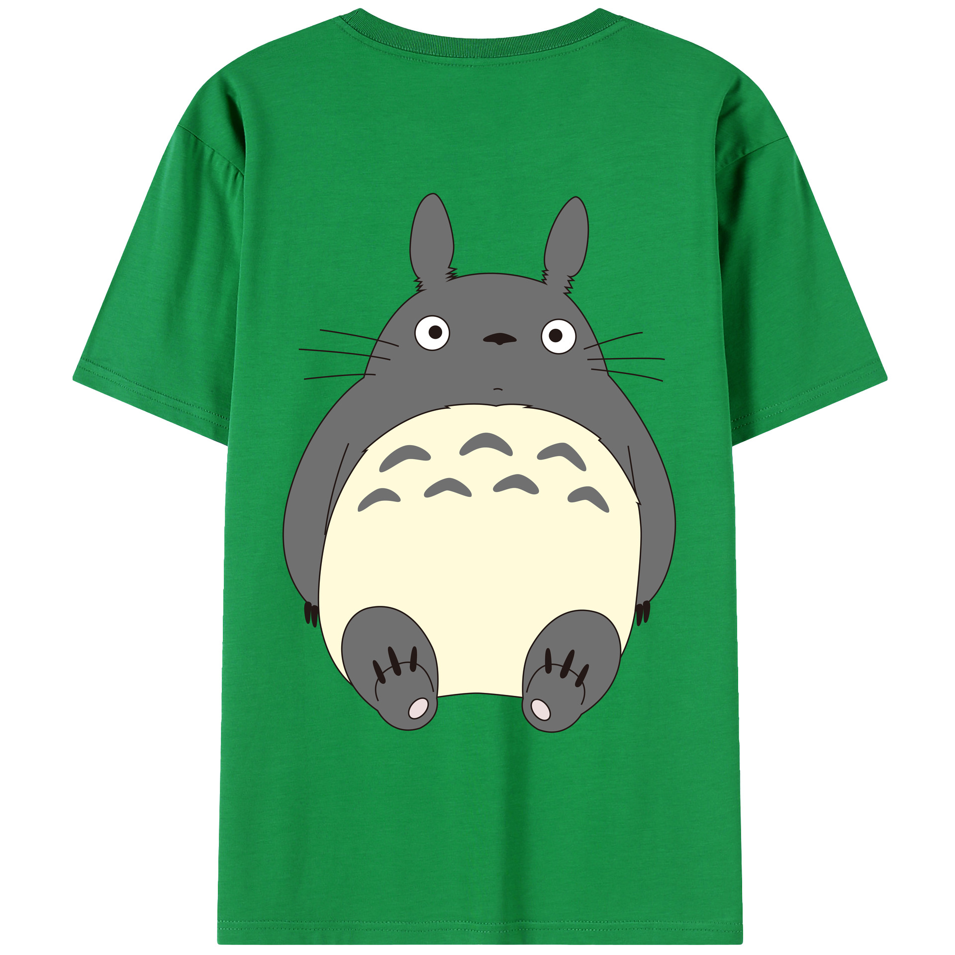 （画像用） となりのトトロ 草壁メイ 草壁サツキ My Neighbor Totoro Satsuki Kusakabe Mei Kusakabe 綿100％ メンズ半袖Tシャツ（バックプリント） 通気性