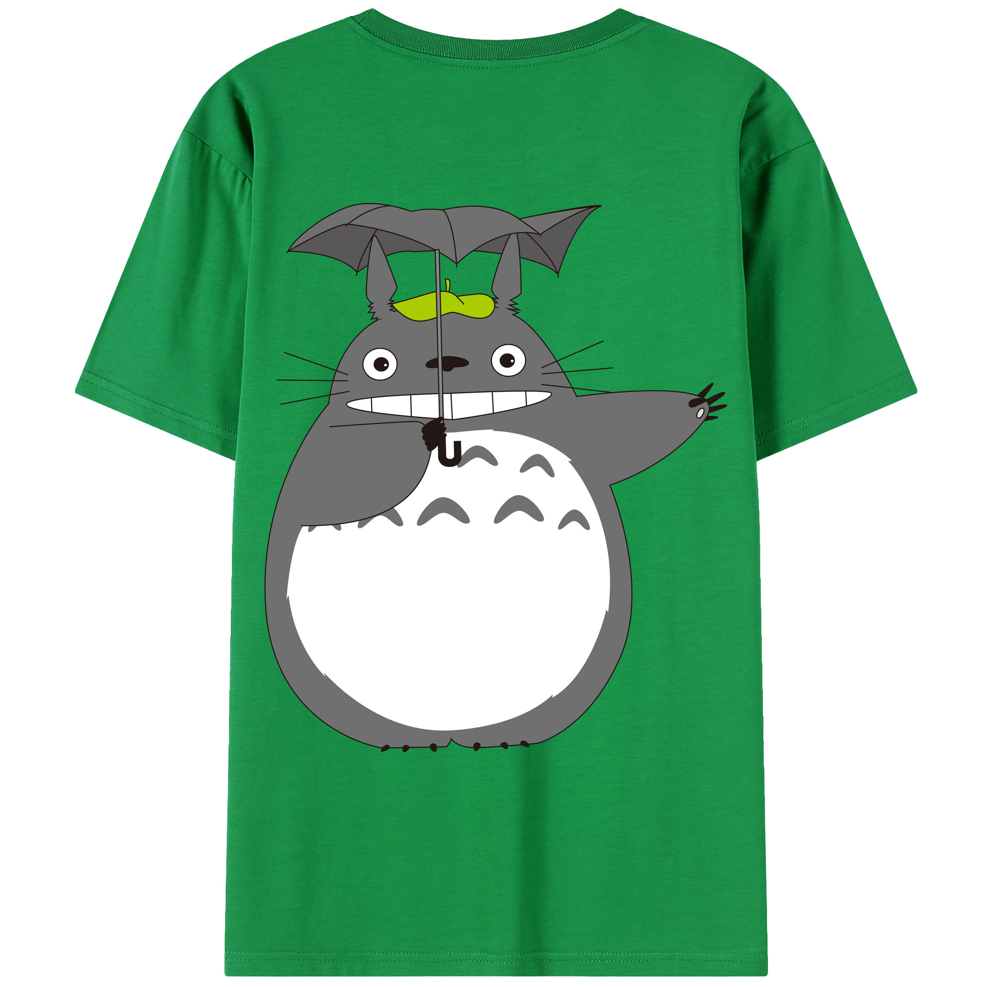 （画像用） となりのトトロ 草壁メイ 草壁サツキ My Neighbor Totoro Satsuki Kusakabe Mei Kusakabe 綿100％ メンズ半袖Tシャツ（バックプリント） 通気性