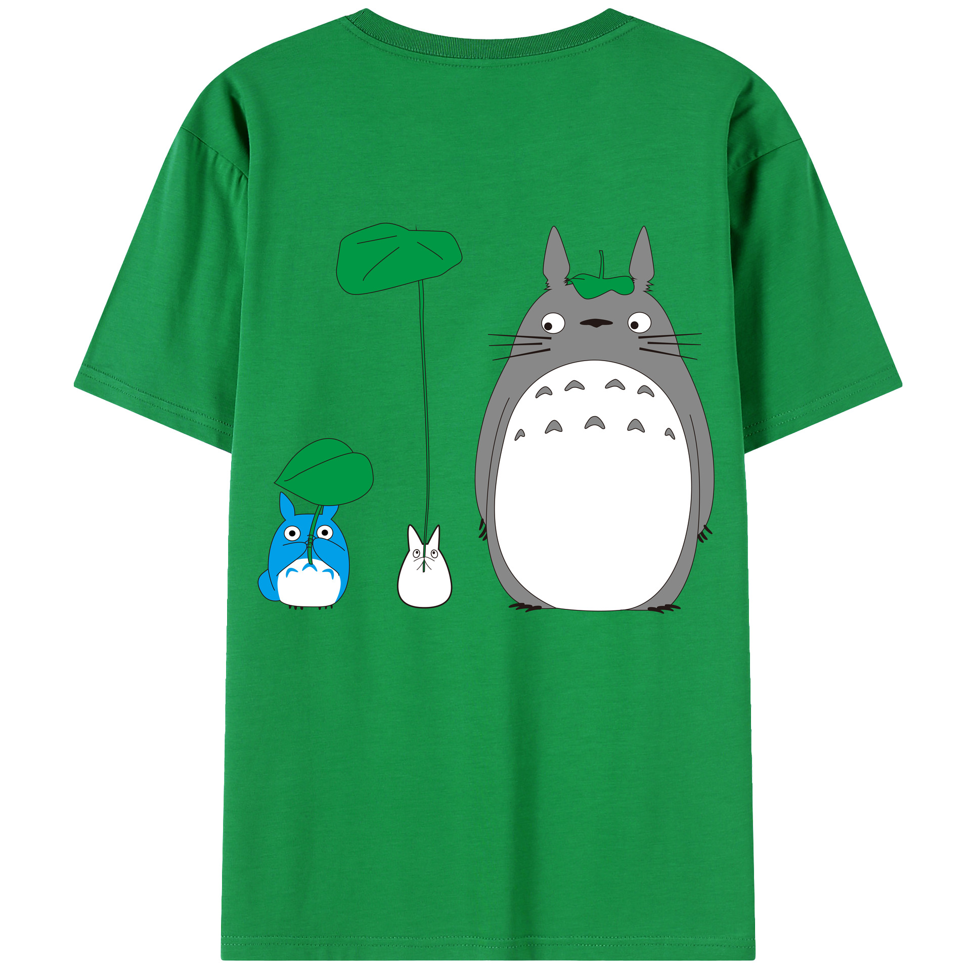 （画像用） となりのトトロ 草壁メイ 草壁サツキ My Neighbor Totoro Satsuki Kusakabe Mei Kusakabe 綿100％ メンズ半袖Tシャツ（バックプリント） 通気性
