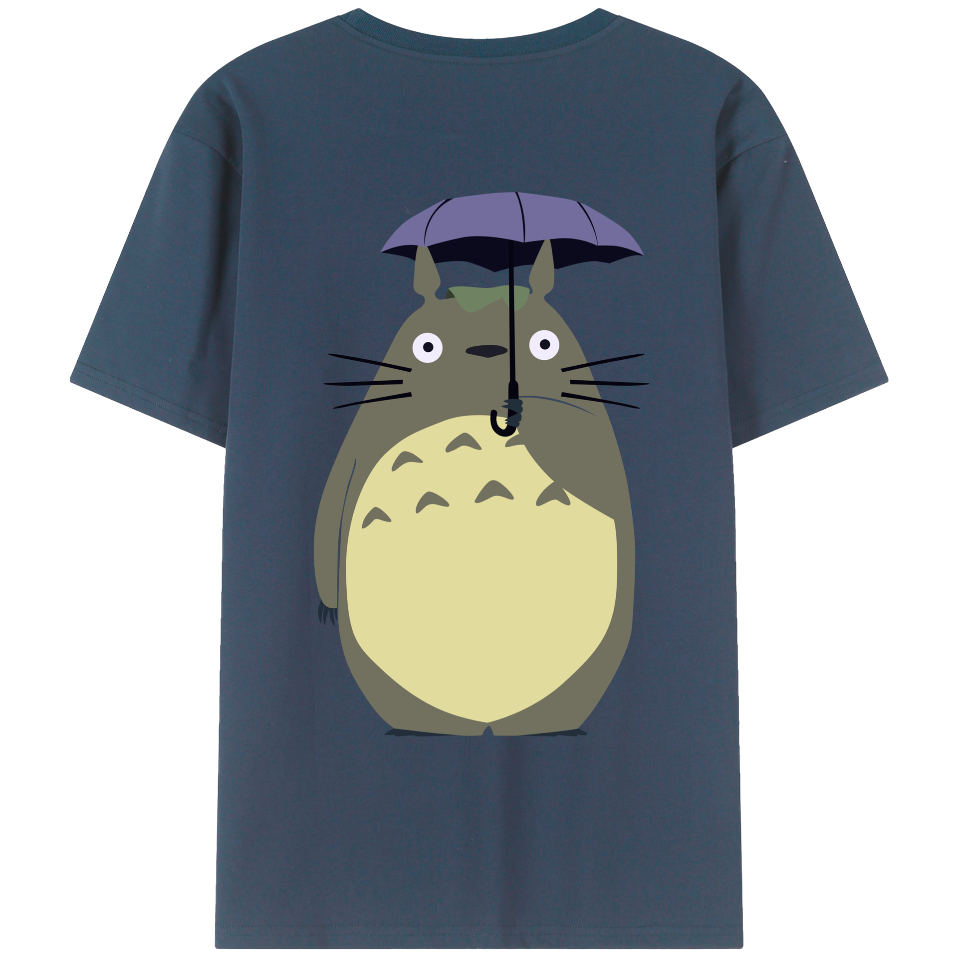 （画像用） となりのトトロ 草壁メイ 草壁サツキ My Neighbor Totoro Satsuki Kusakabe Mei Kusakabe 綿100％ メンズ半袖Tシャツ（バックプリント） 通気性