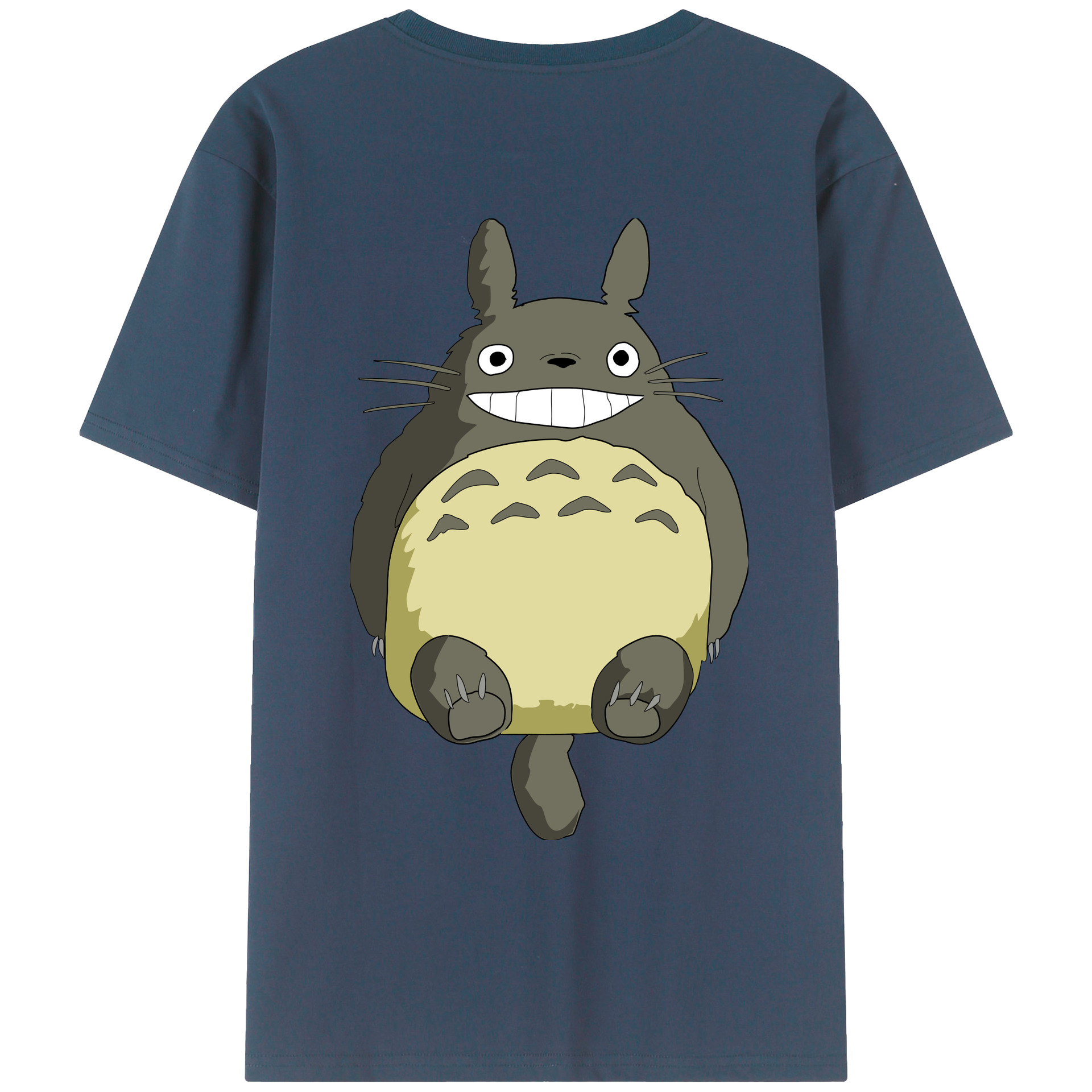 （画像用） となりのトトロ 草壁メイ 草壁サツキ My Neighbor Totoro Satsuki Kusakabe Mei Kusakabe 綿100％ メンズ半袖Tシャツ（バックプリント） 通気性