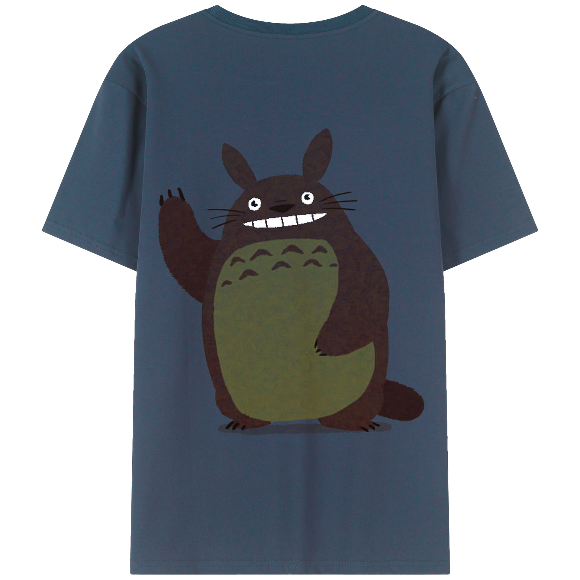 （画像用） となりのトトロ 草壁メイ 草壁サツキ My Neighbor Totoro Satsuki Kusakabe Mei Kusakabe 綿100％ メンズ半袖Tシャツ（バックプリント） 通気性