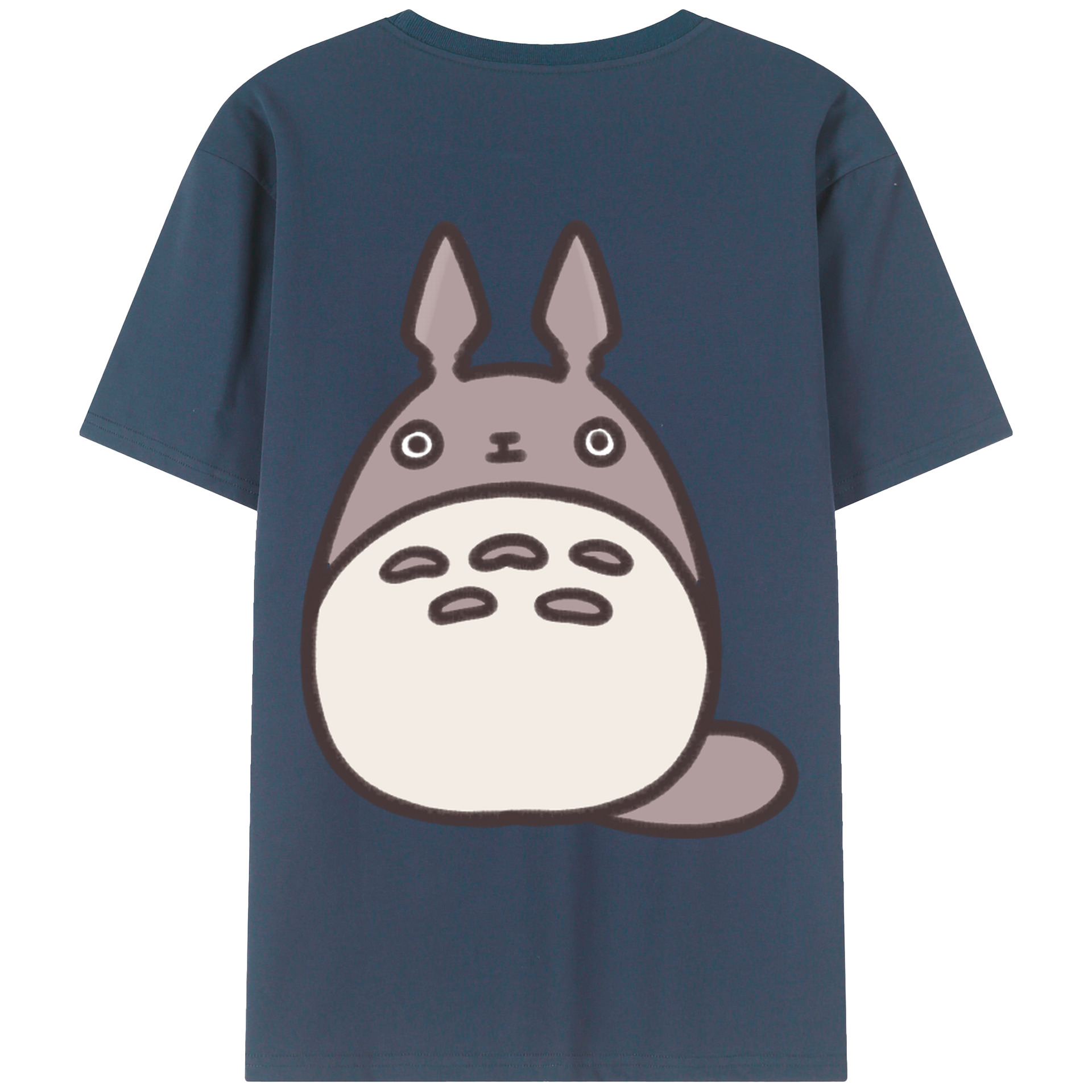 （画像用） となりのトトロ 草壁メイ 草壁サツキ My Neighbor Totoro Satsuki Kusakabe Mei Kusakabe 綿100％ メンズ半袖Tシャツ（バックプリント） 通気性