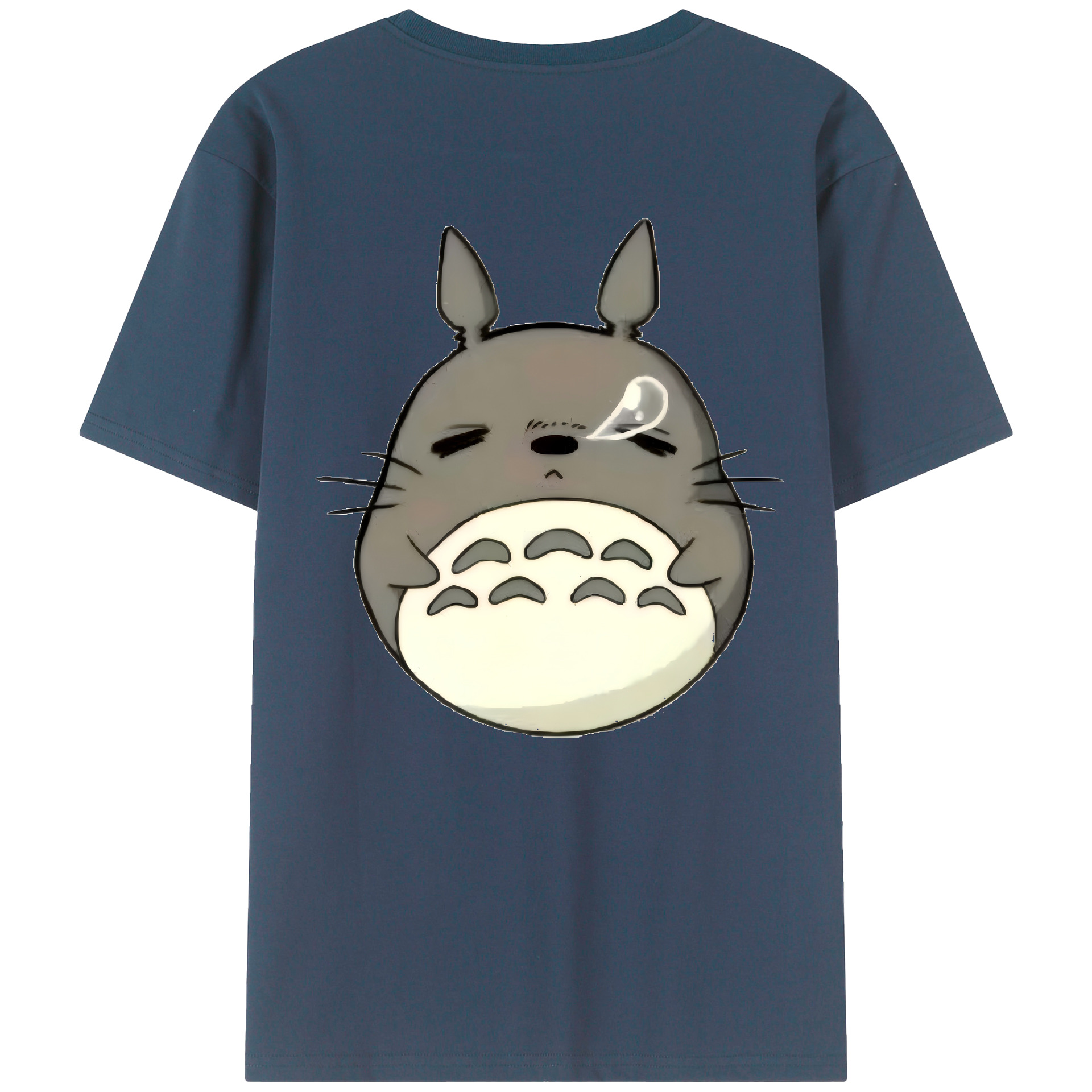 （画像用） となりのトトロ 草壁メイ 草壁サツキ My Neighbor Totoro Satsuki Kusakabe Mei Kusakabe 綿100％ メンズ半袖Tシャツ（バックプリント） 通気性